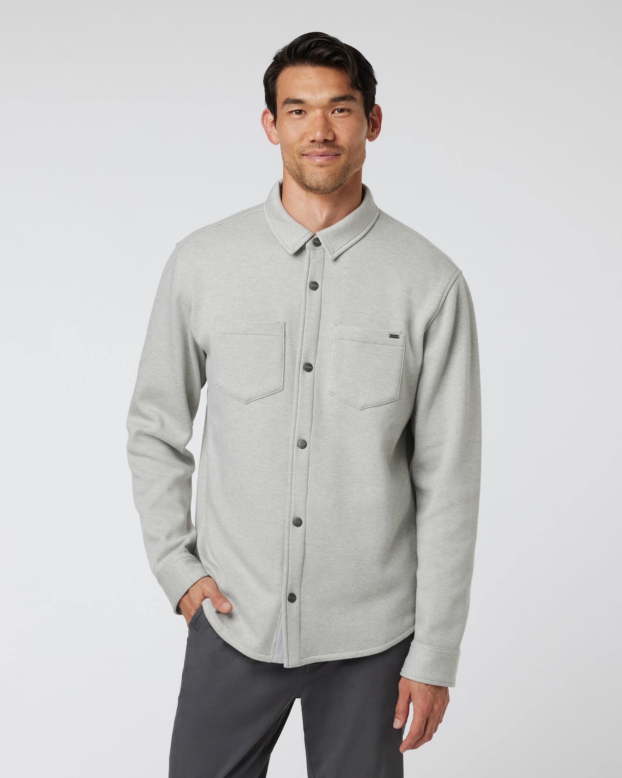 Del Mar Fleece Shirt Jacket | Vapor Heather