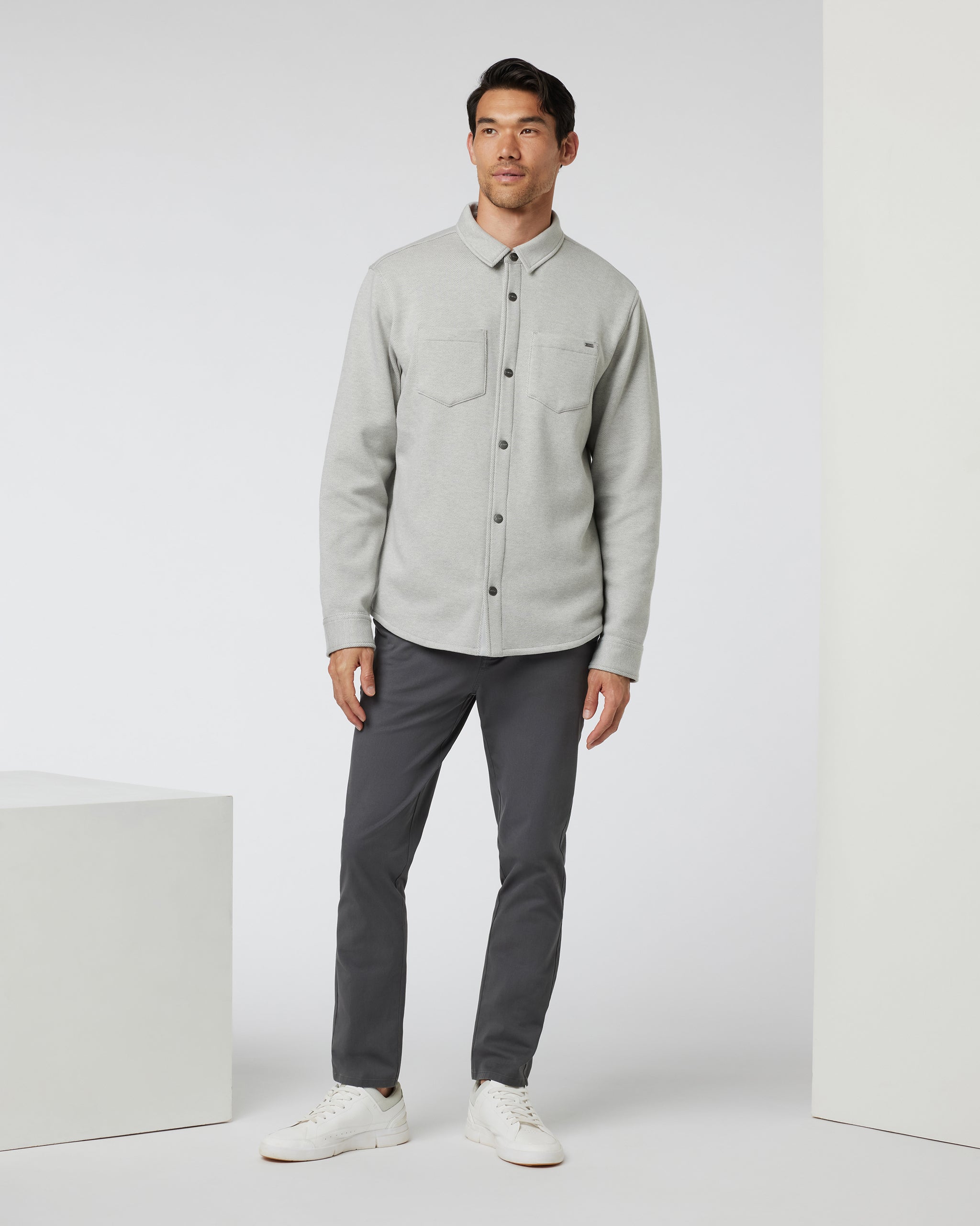 Del Mar Fleece Shirt Jacket | Vapor Heather