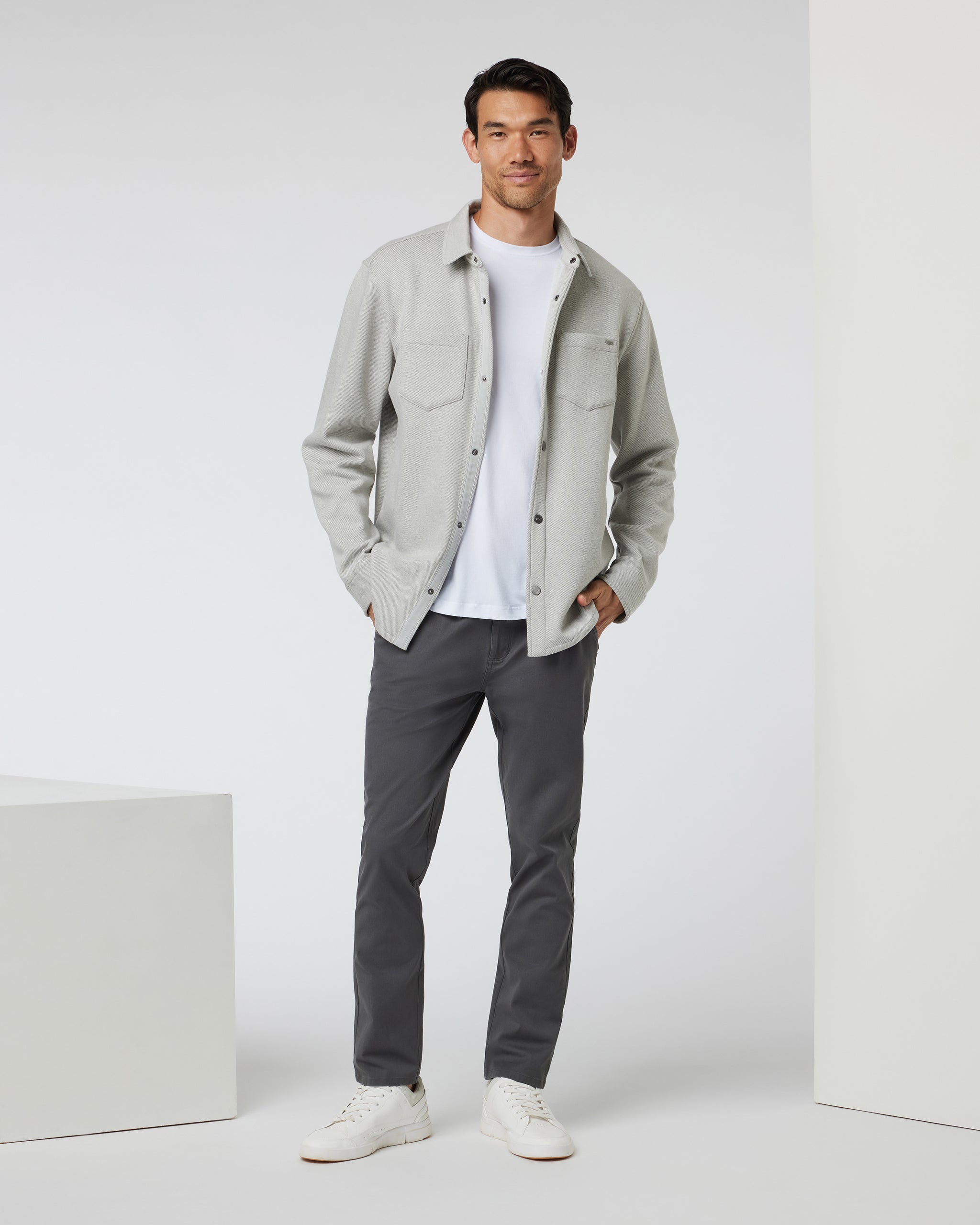 Del Mar Fleece Shirt Jacket | Vapor Heather