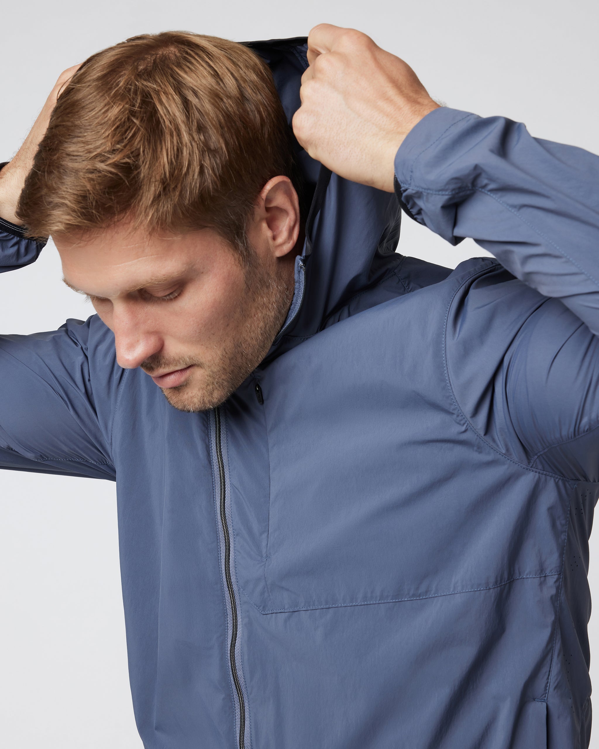 Ronan Packable Jacket | Azure