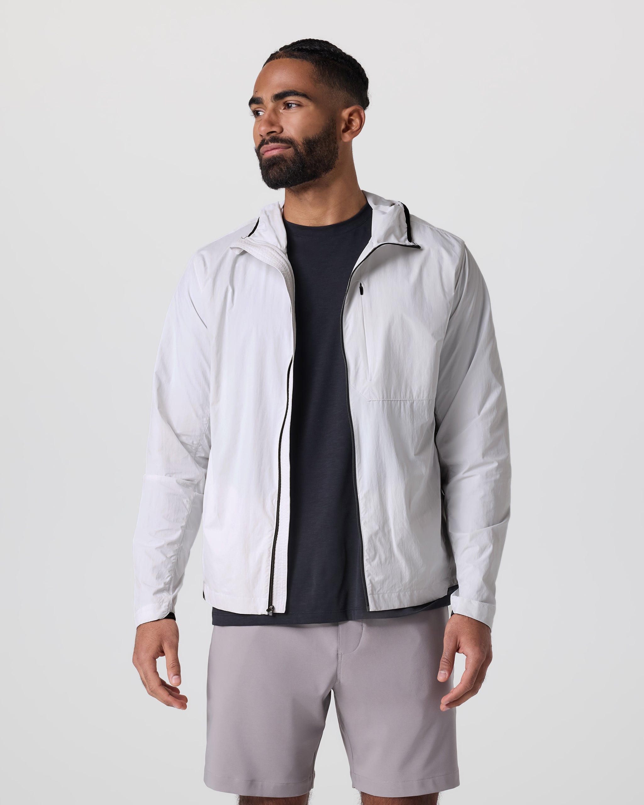 Ronan Packable Jacket | Frost Grey