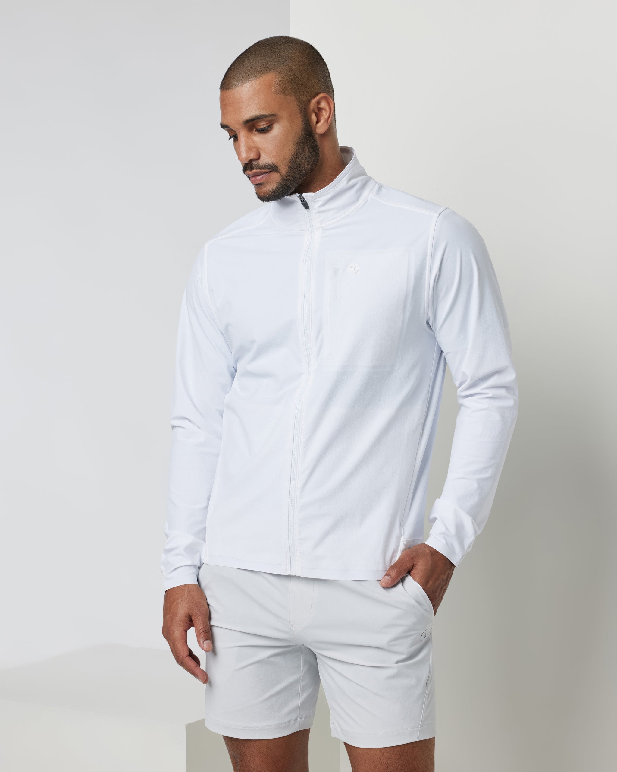 Crosscourt Jacket | White