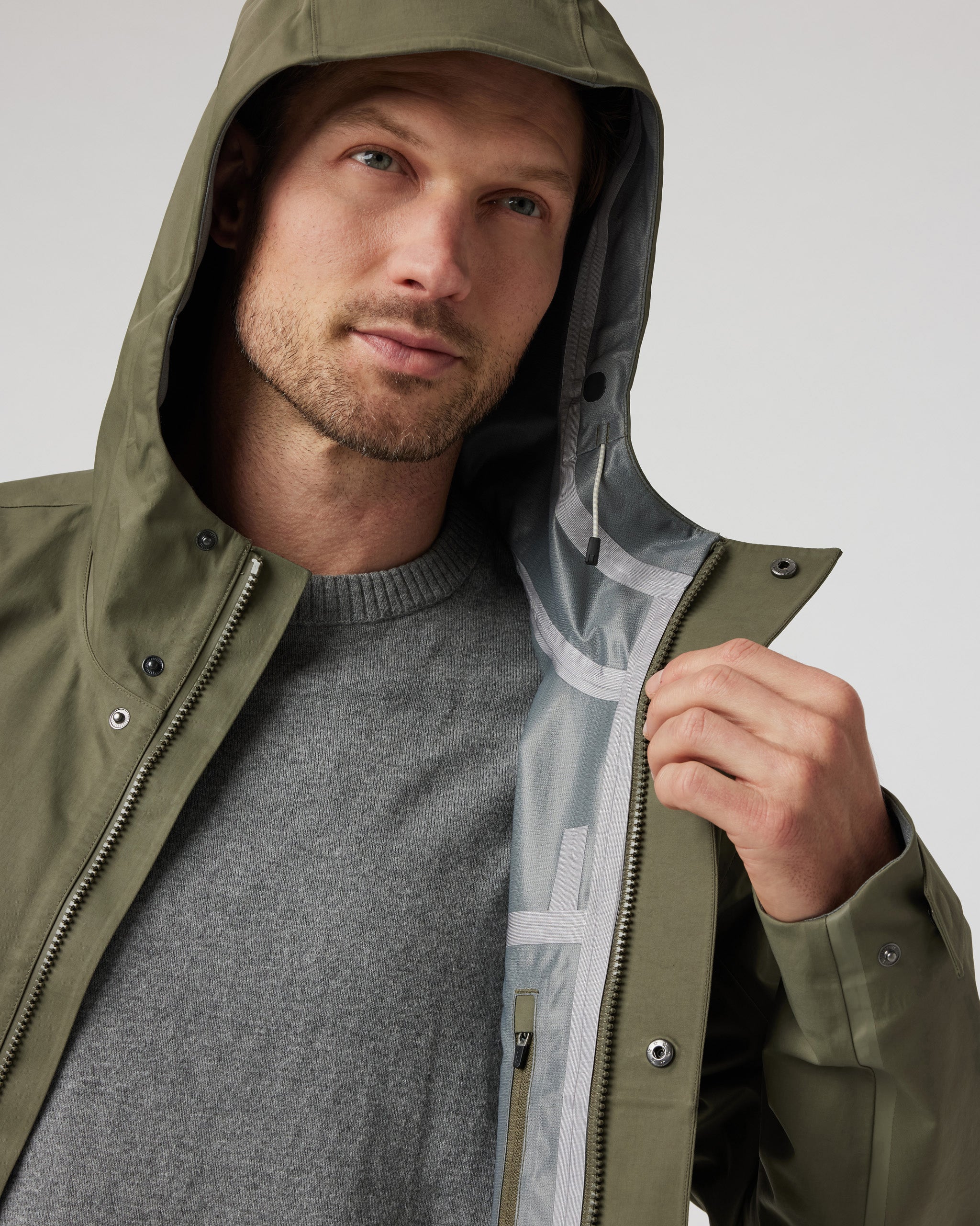 Tuuli Rain Jacket | Dark Metal