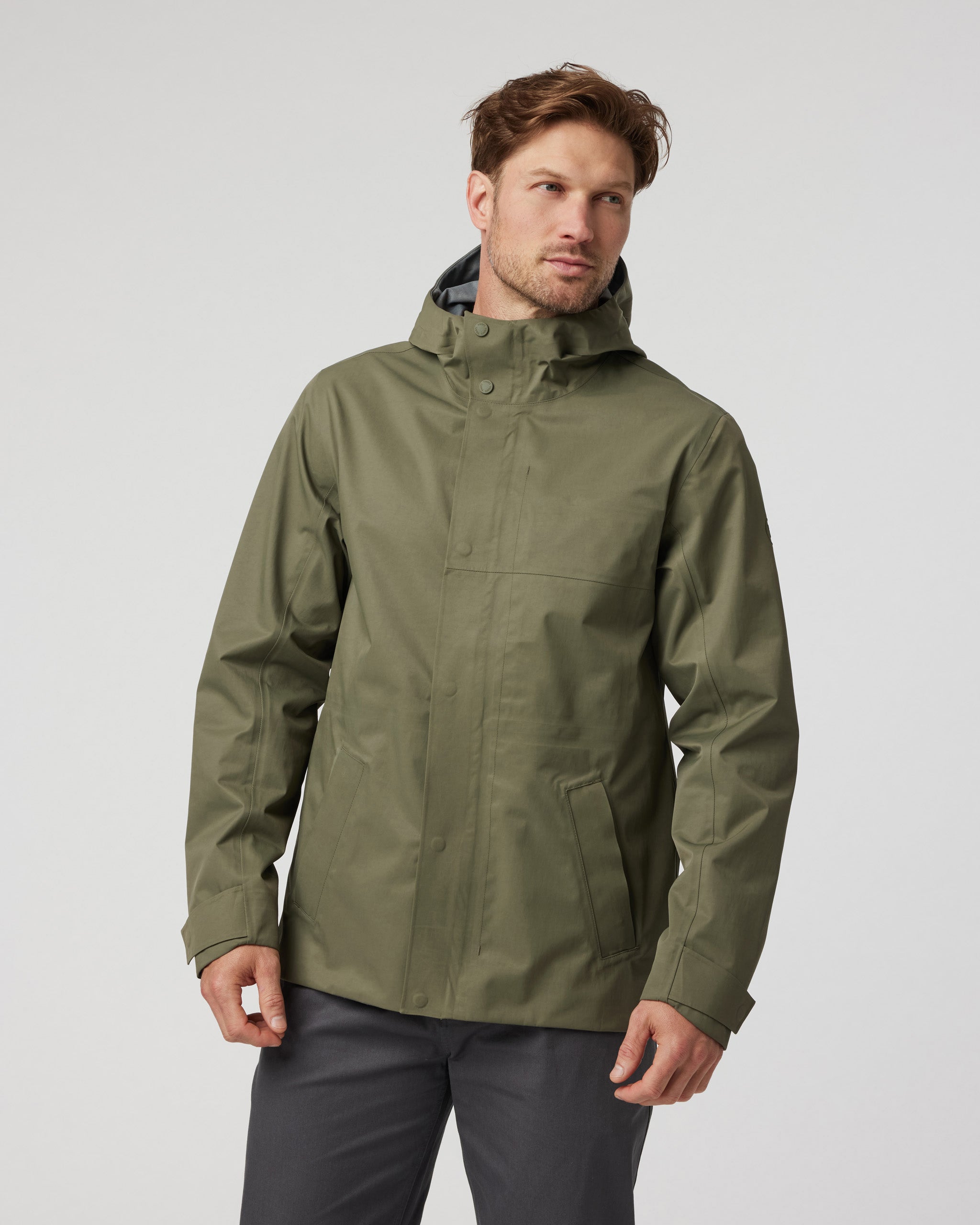 Tuuli Rain Jacket | Dark Metal