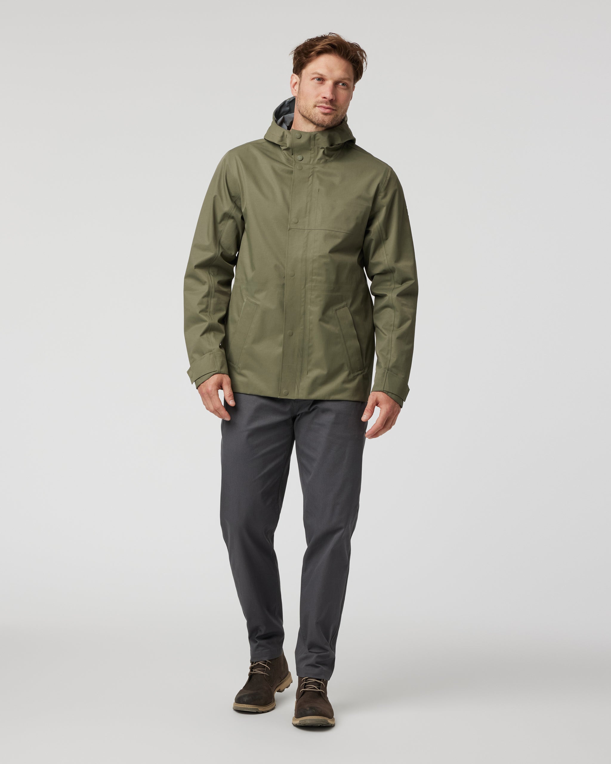 Tuuli Rain Jacket | Dark Metal