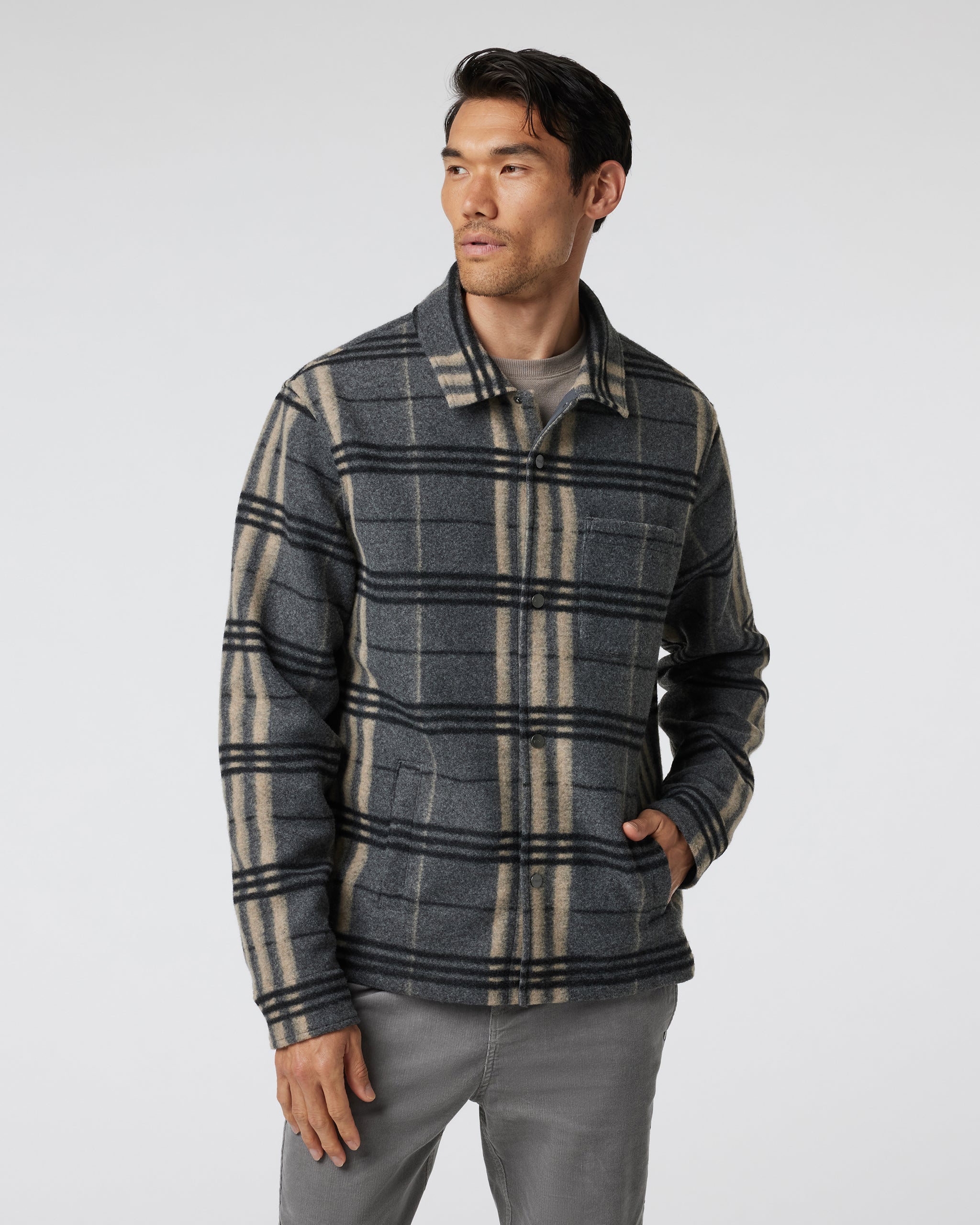 Ballard Shirt Jacket | Charcoal