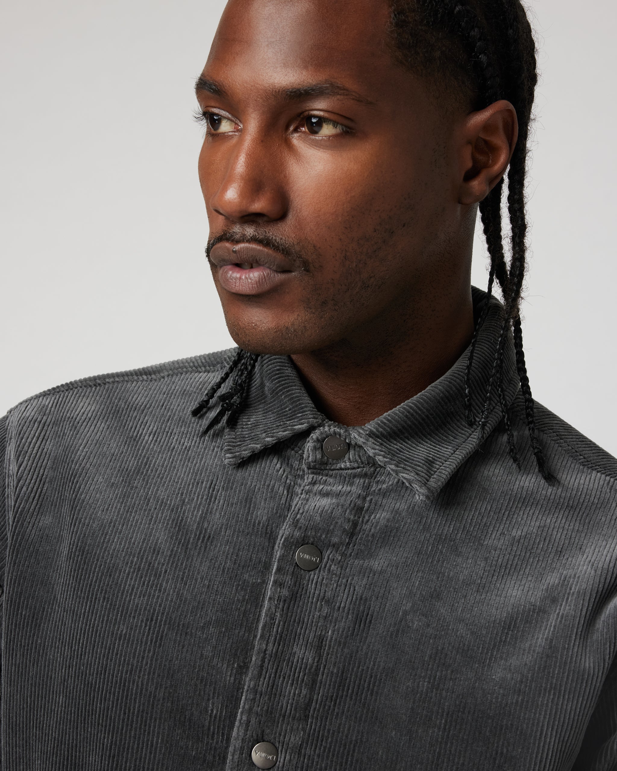Vuori Cord Jacket | Dark Pewter