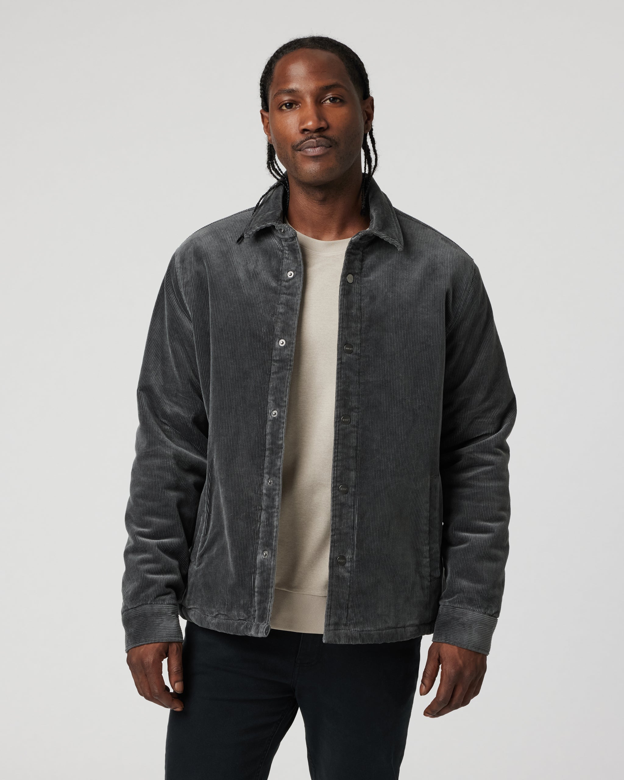 Vuori Cord Jacket | Dark Pewter