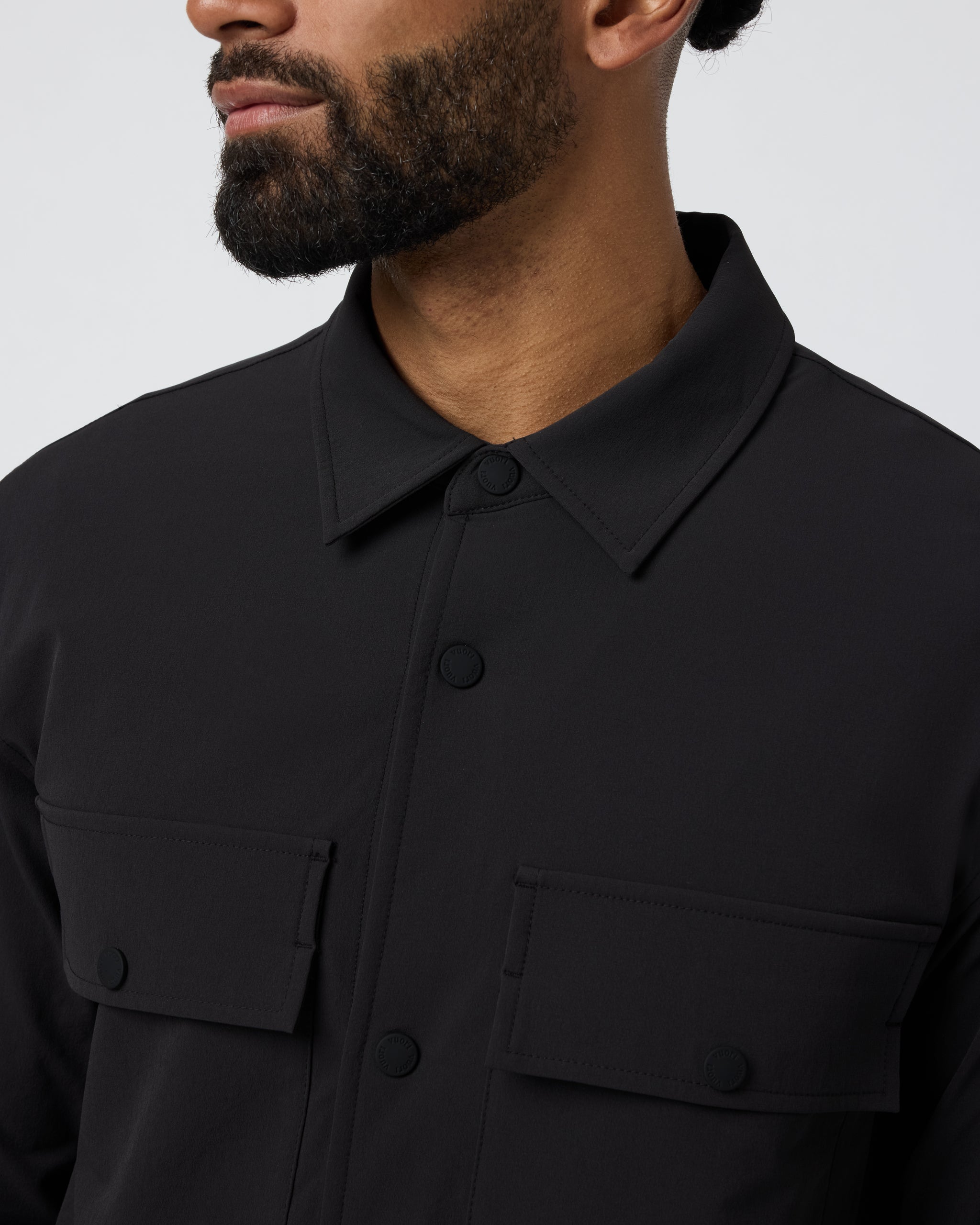 Lawson Tech Shirt Jacket | Black