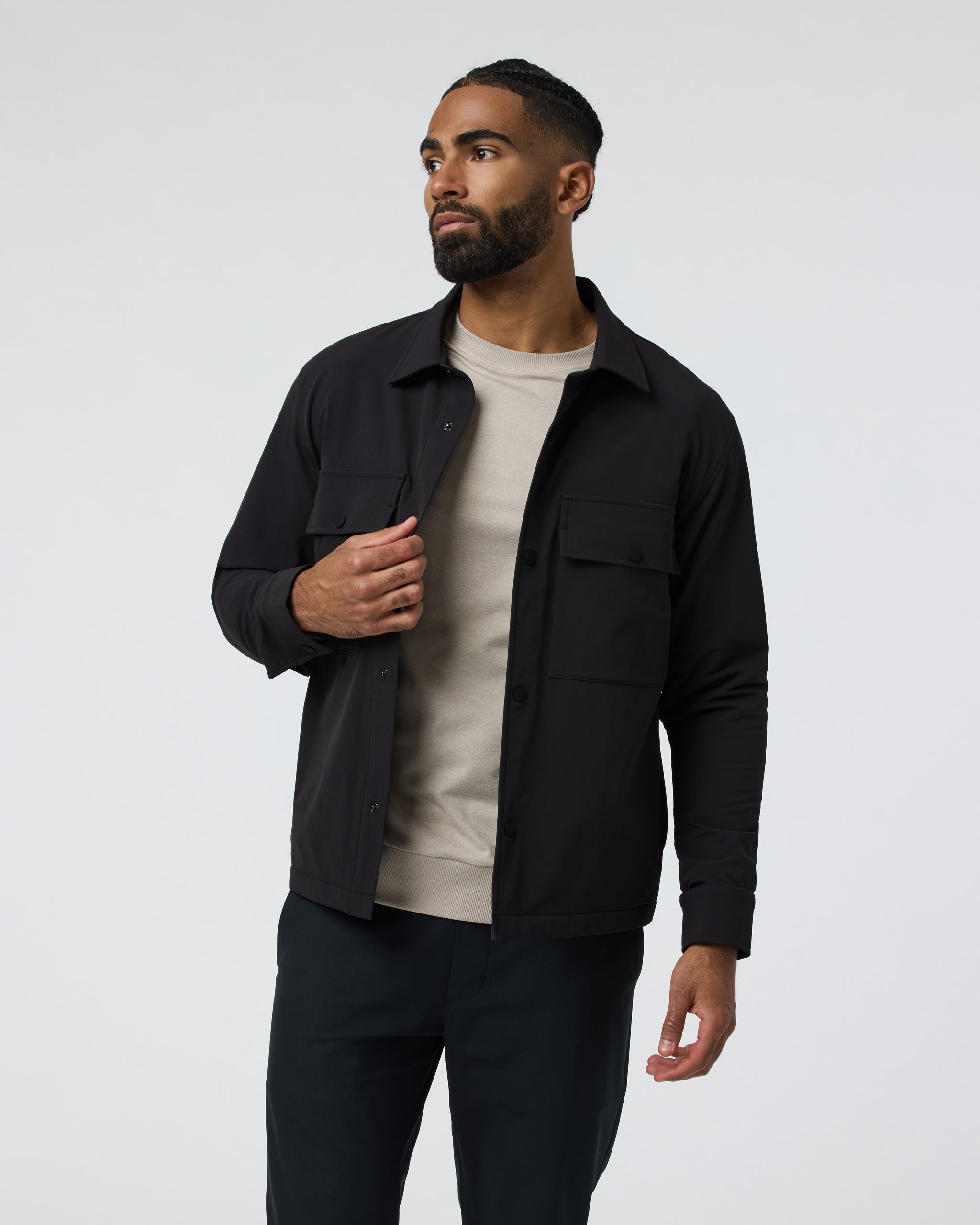 Lawson Tech Shirt Jacket | Black