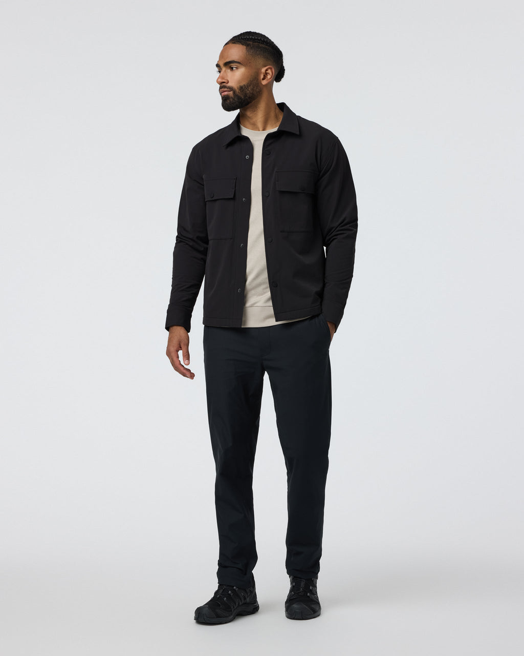 Lawson Tech Shirt Jacket | Black