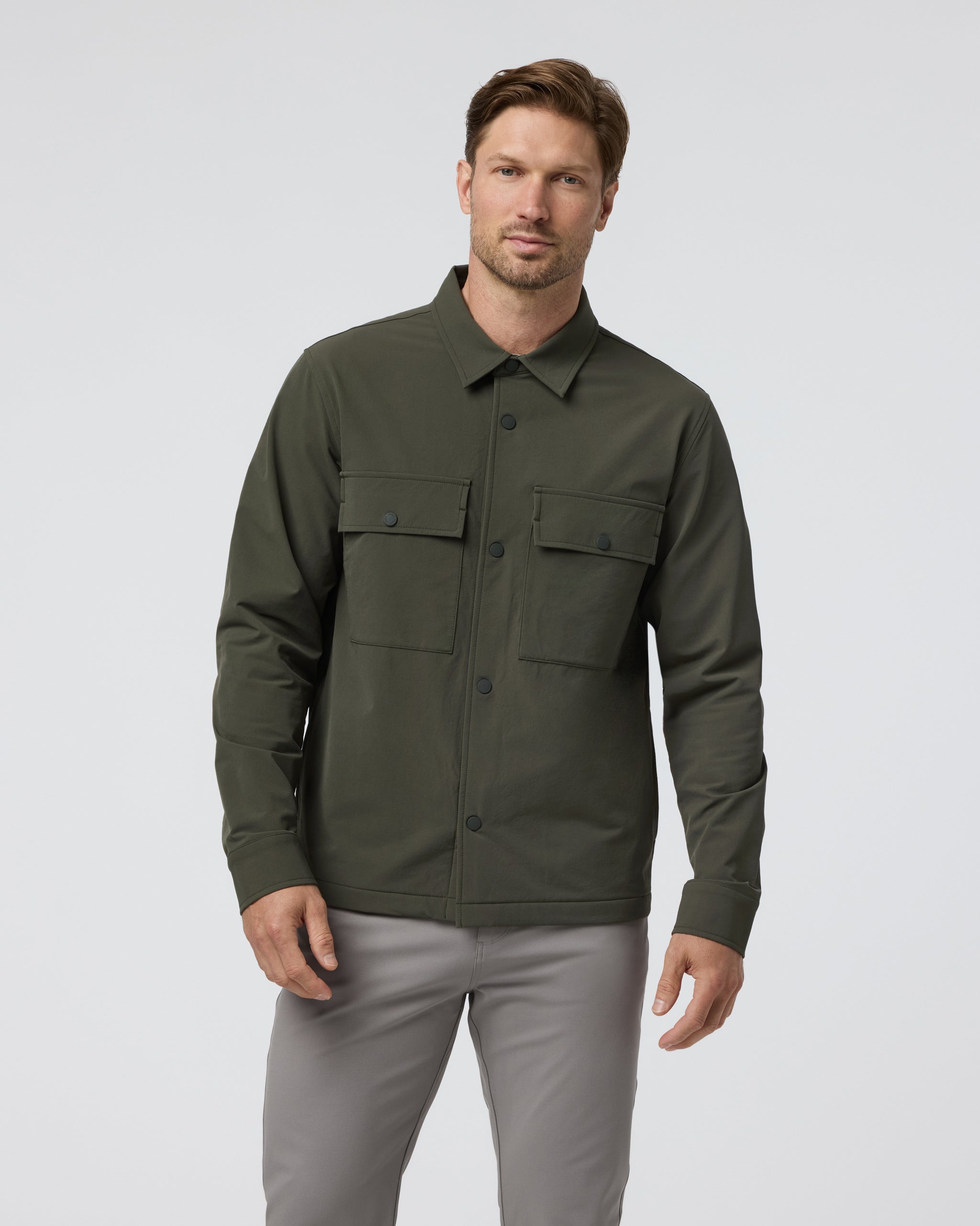 Lawson Tech Shirt Jacket | Oregano