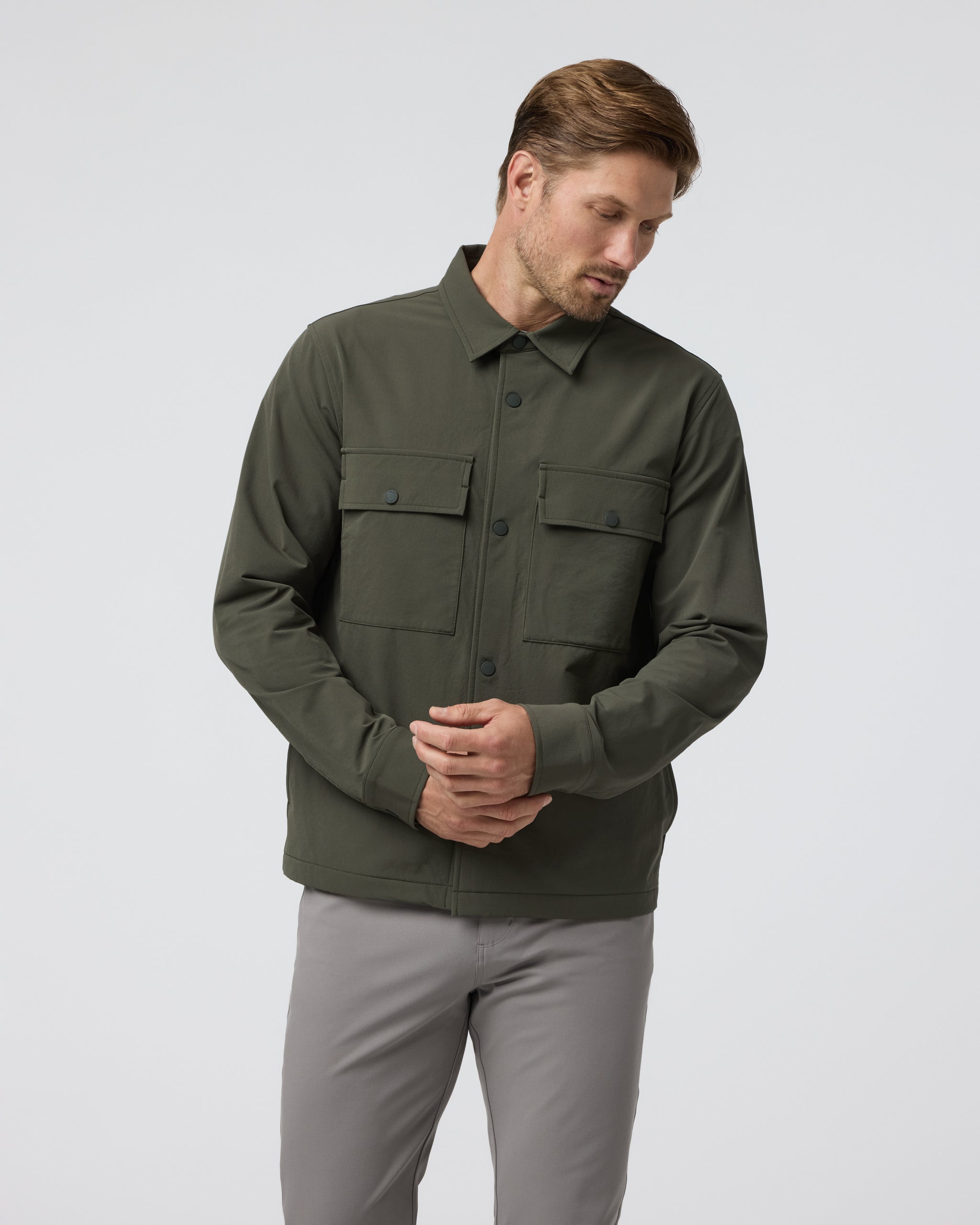 Lawson Tech Shirt Jacket | Oregano