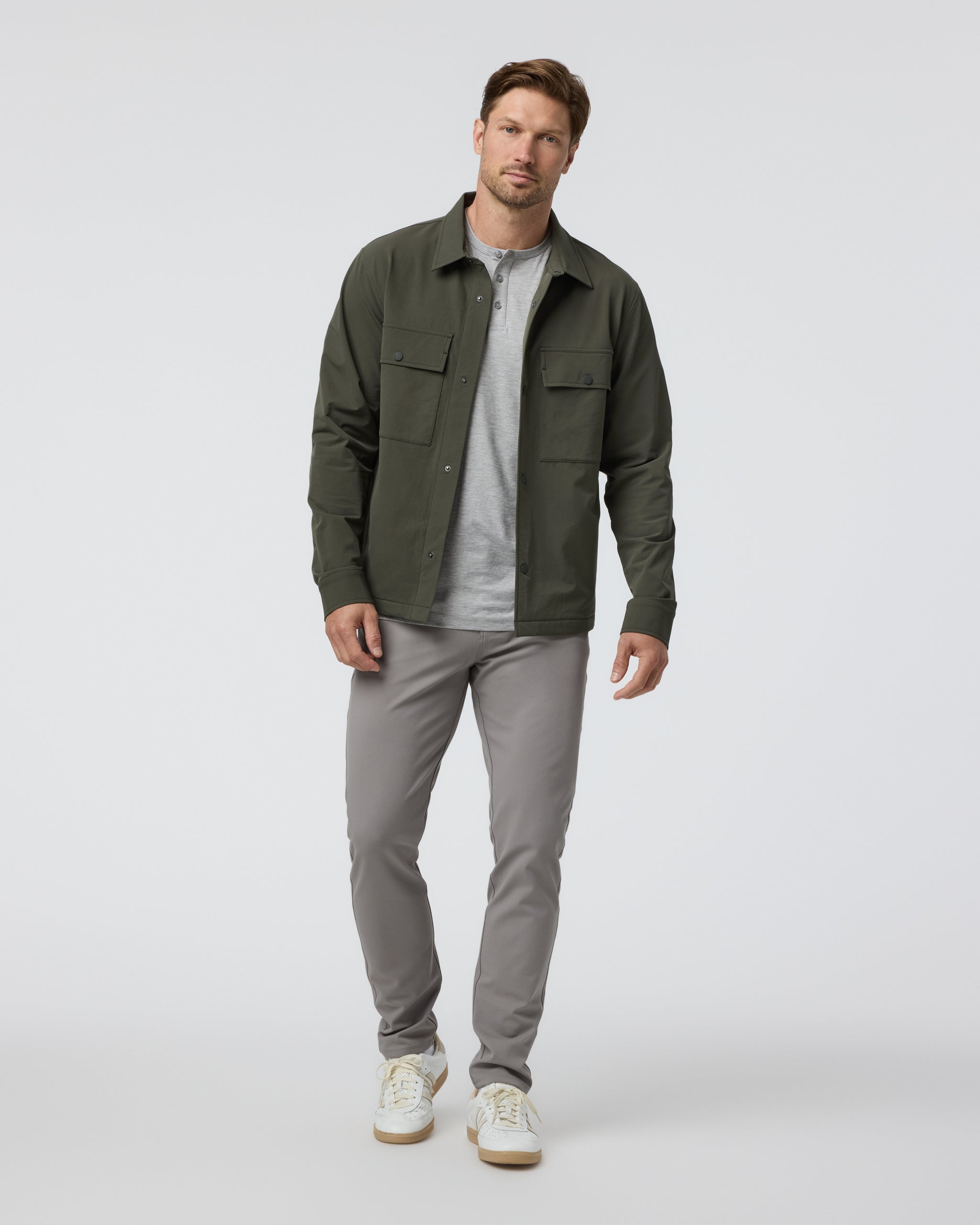 Lawson Tech Shirt Jacket | Oregano