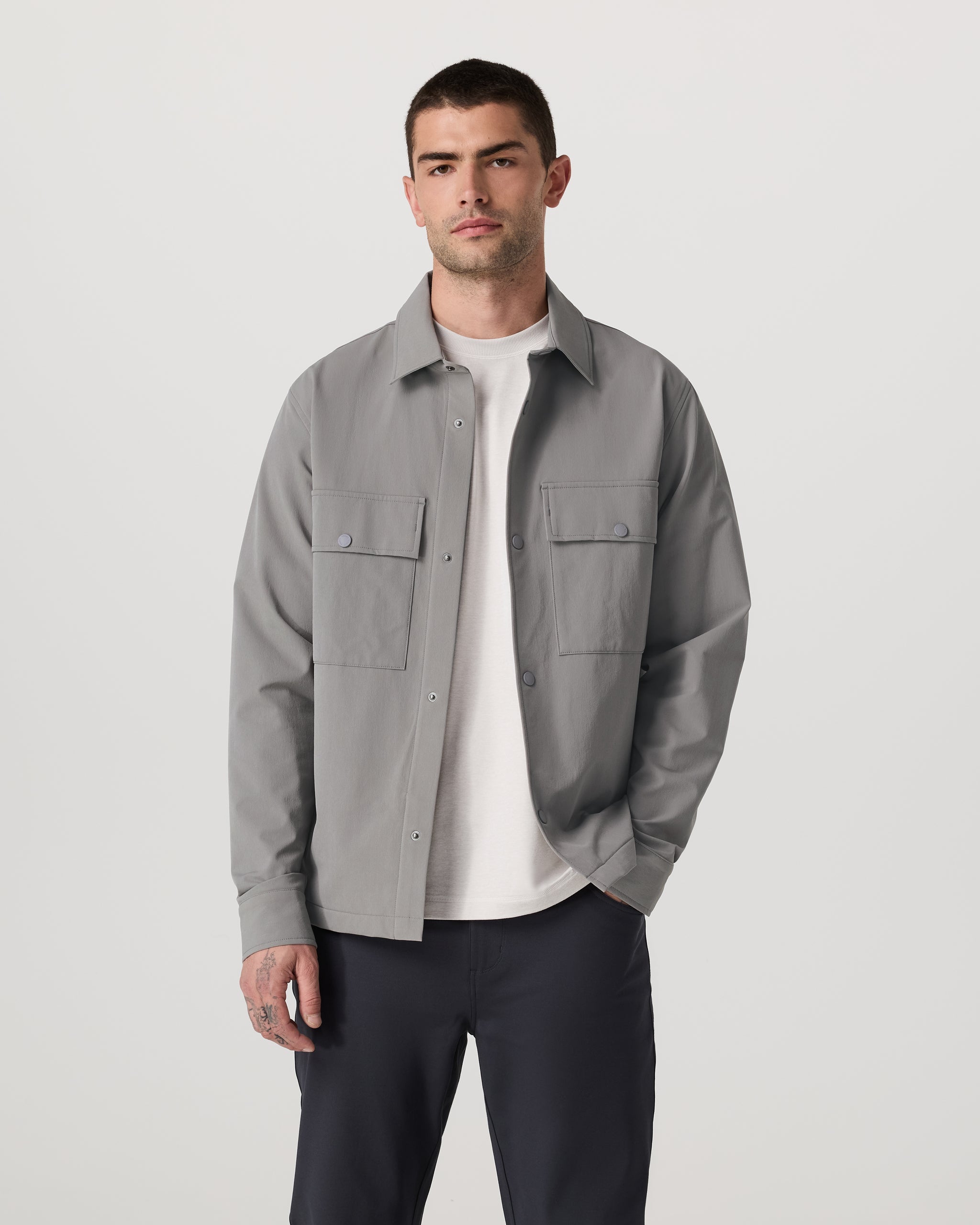 Lawson Tech Shirt Jacket | Shiitake