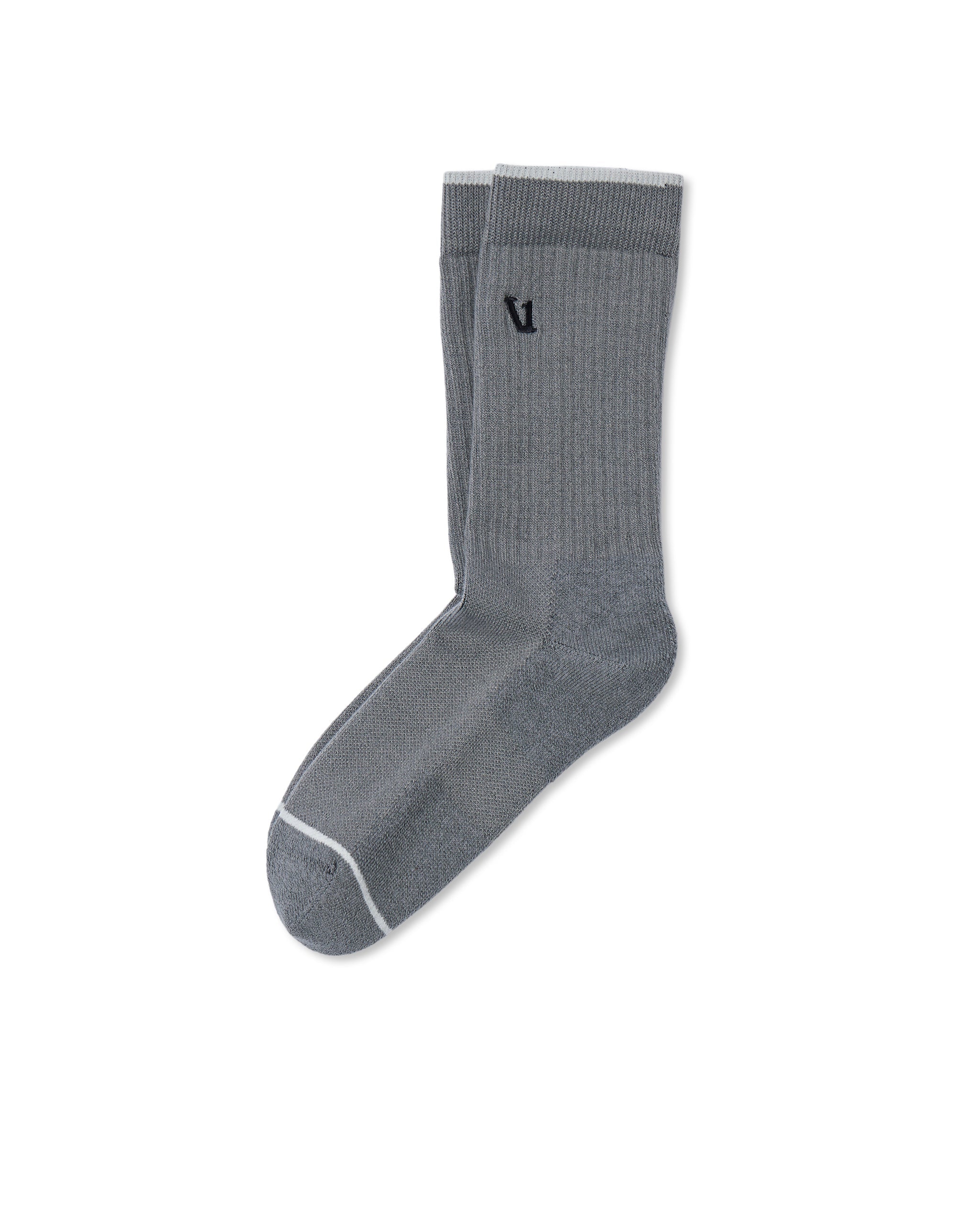 V1 Crew Sock | Smoked Beryl Heather