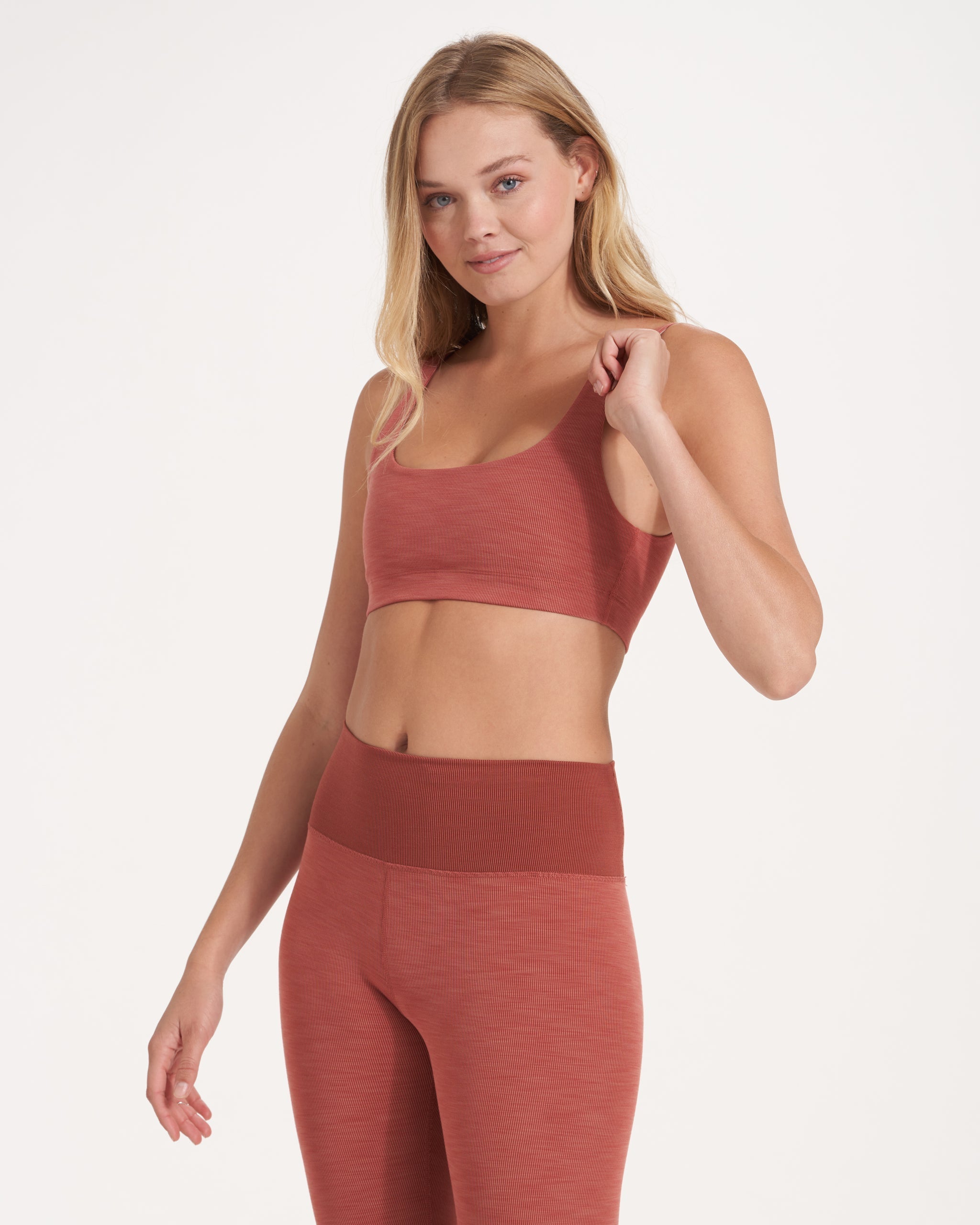 Lux Rib Daily Bra | Cinnamon Heather