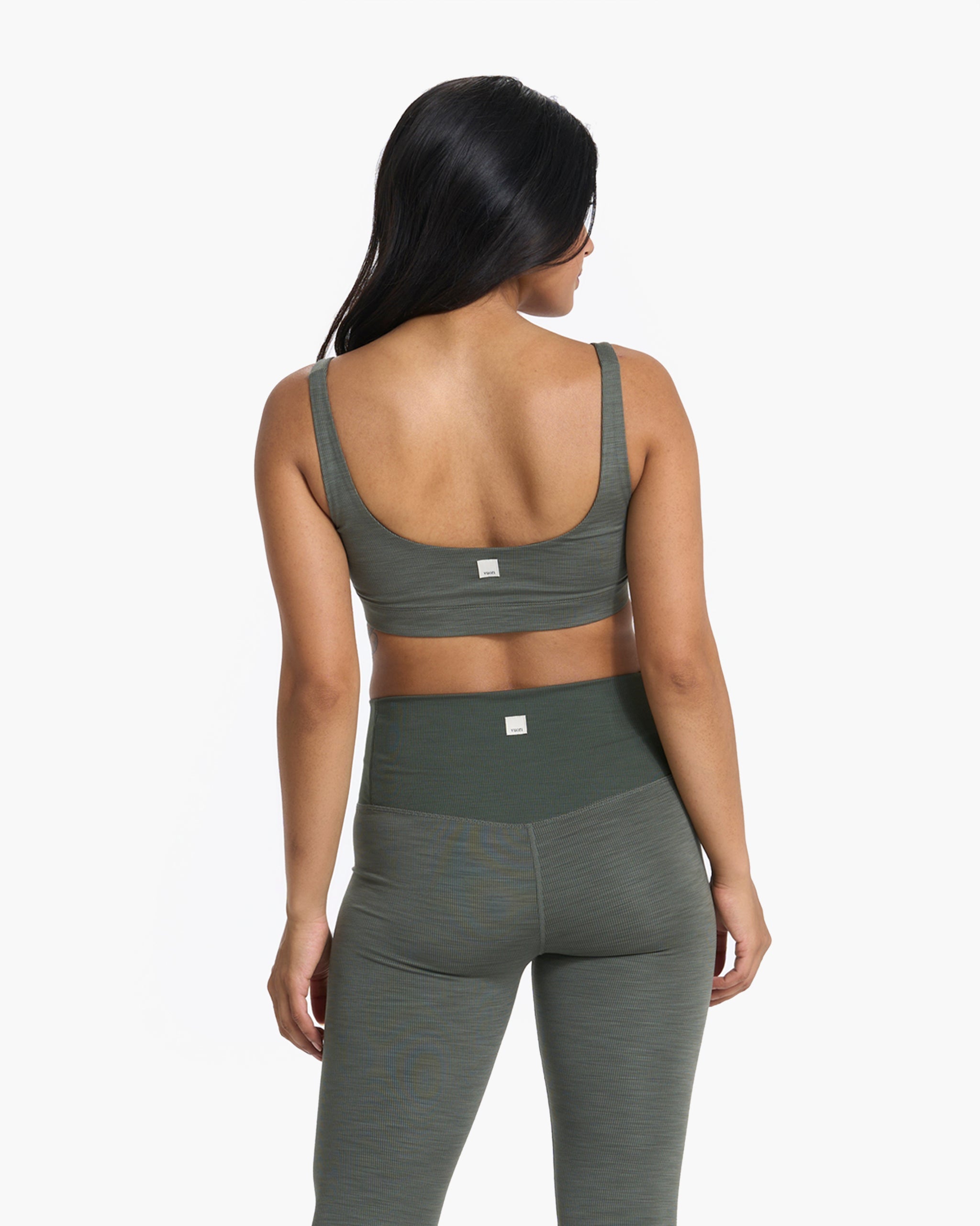 Lux Rib Daily Bra | Dusty Pine Heather