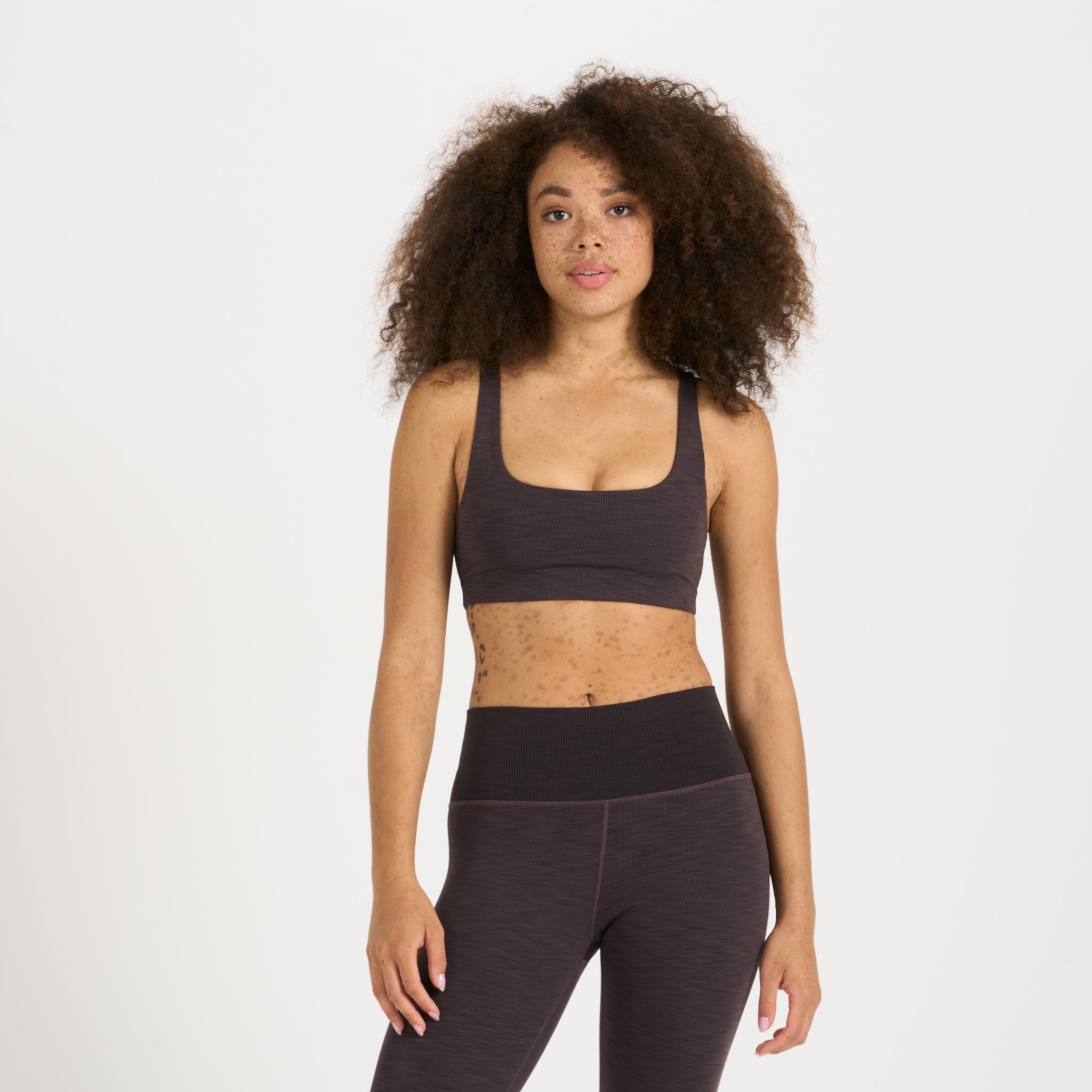 Lux Rib Daily Bra | Quartz Heather