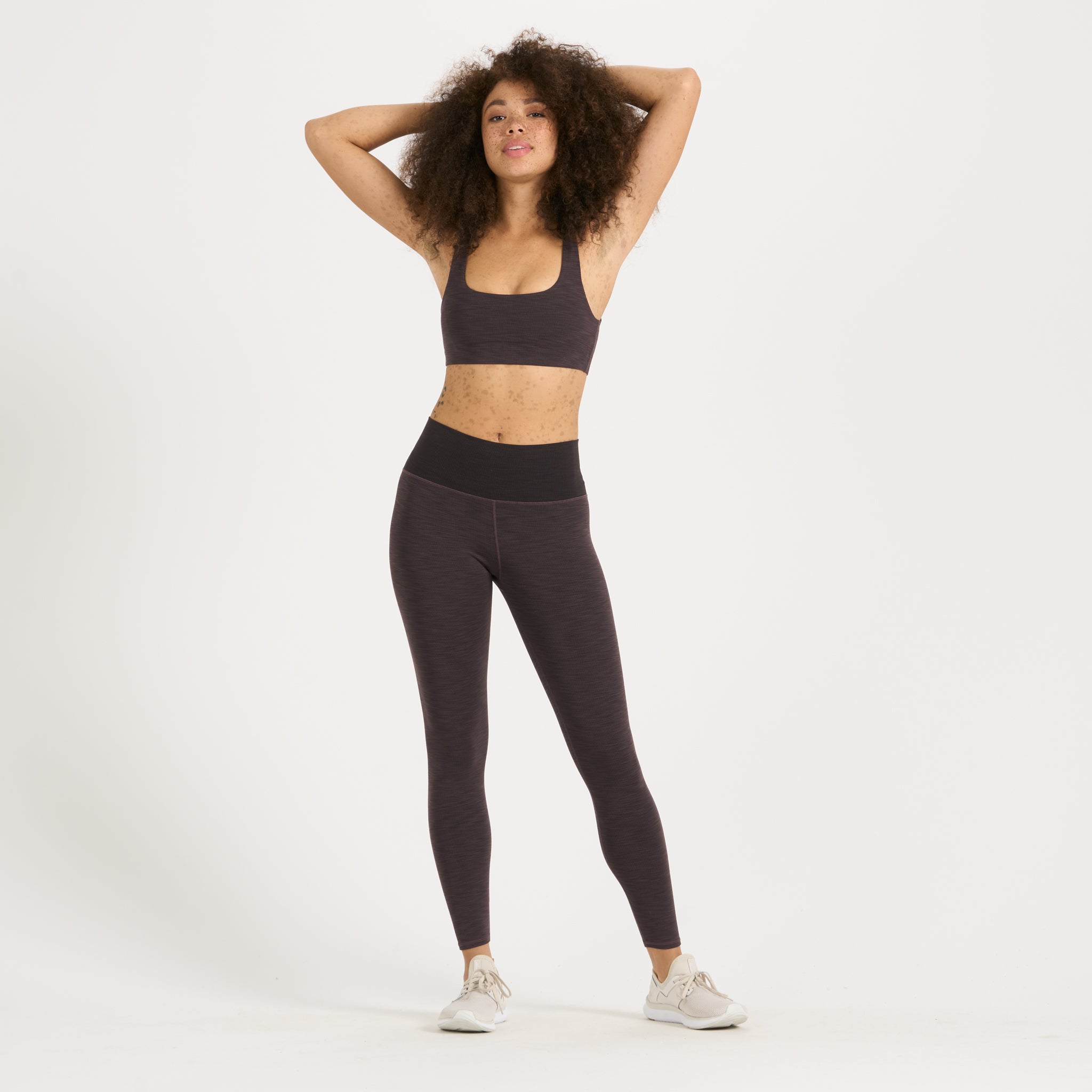 Lux Rib Daily Bra | Quartz Heather