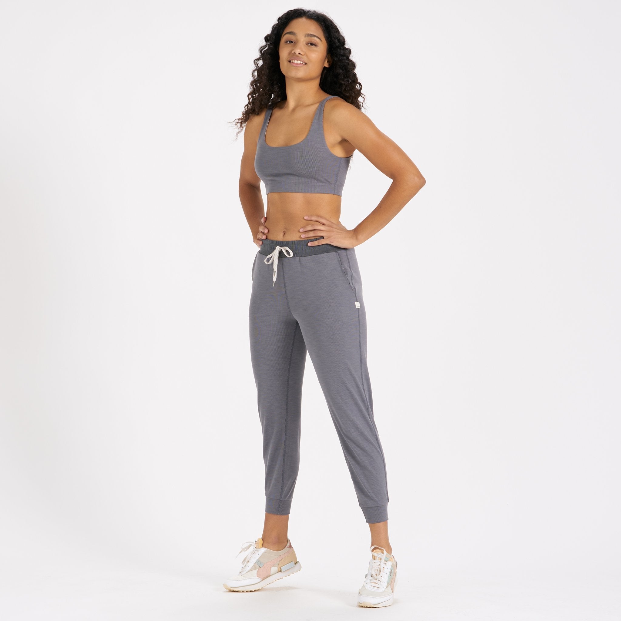 Lux Rib Daily Bra | Heather Grey