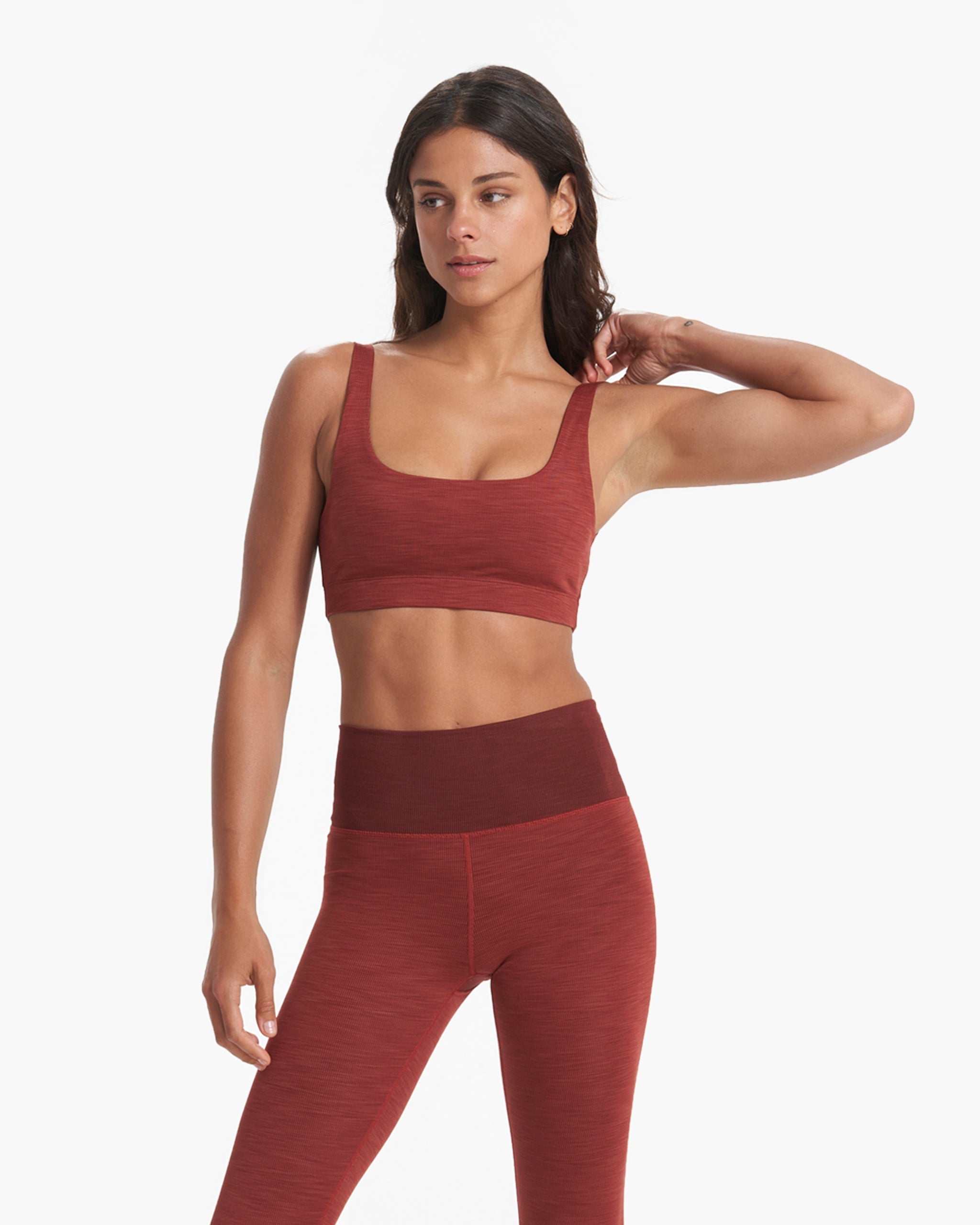 Lux Rib Daily Bra | Currant Heather