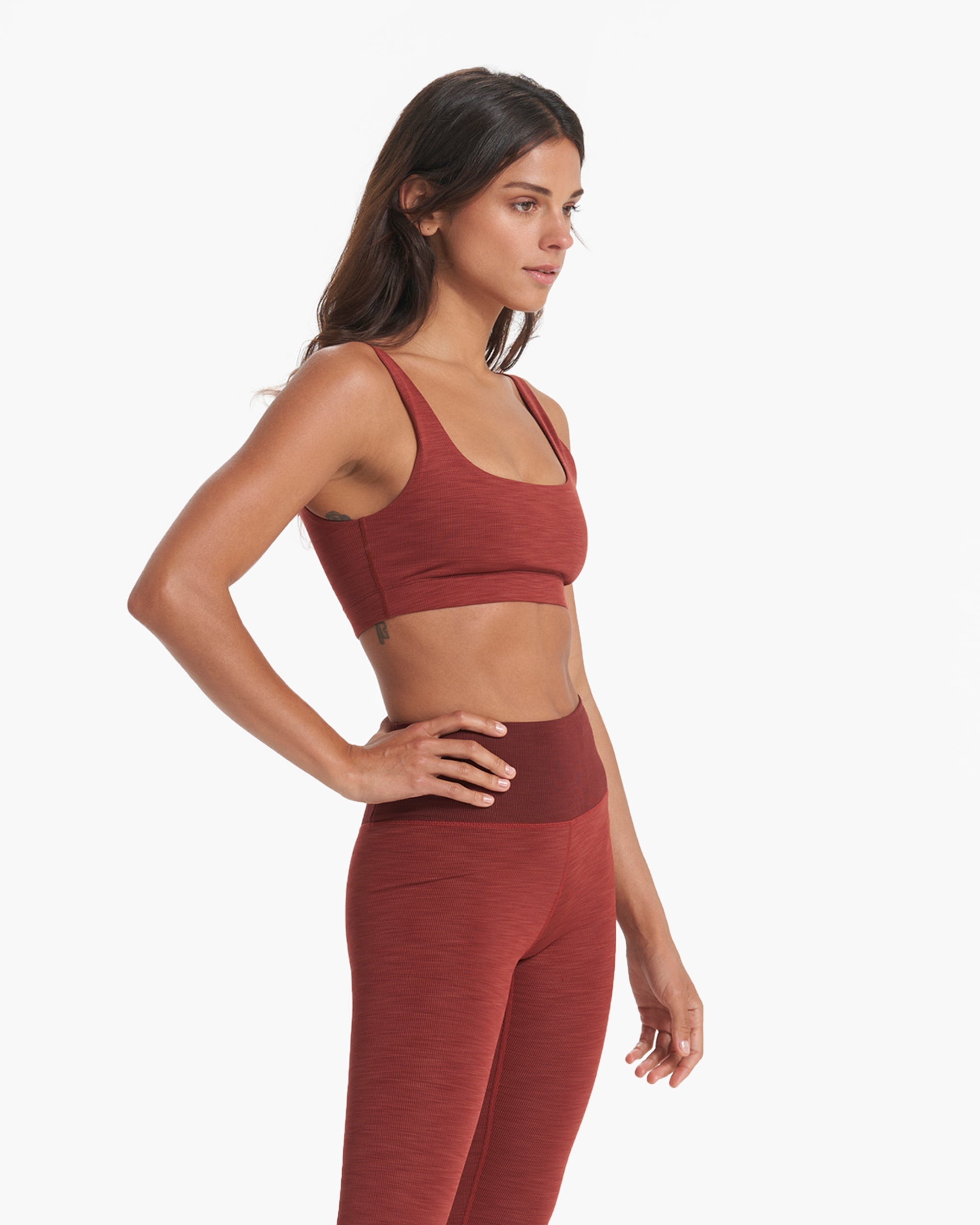 Lux Rib Daily Bra | Currant Heather