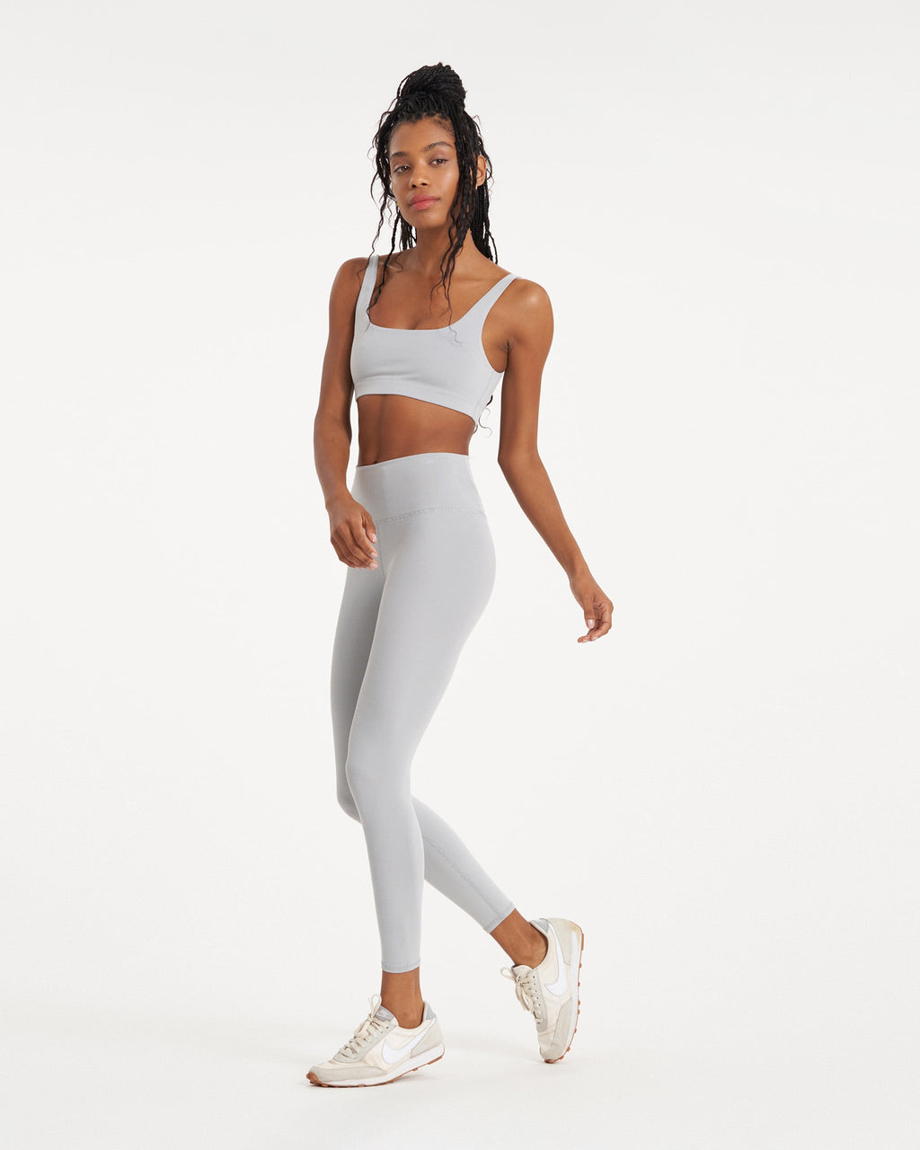 Lux Rib Daily Bra | Pale Grey Heather