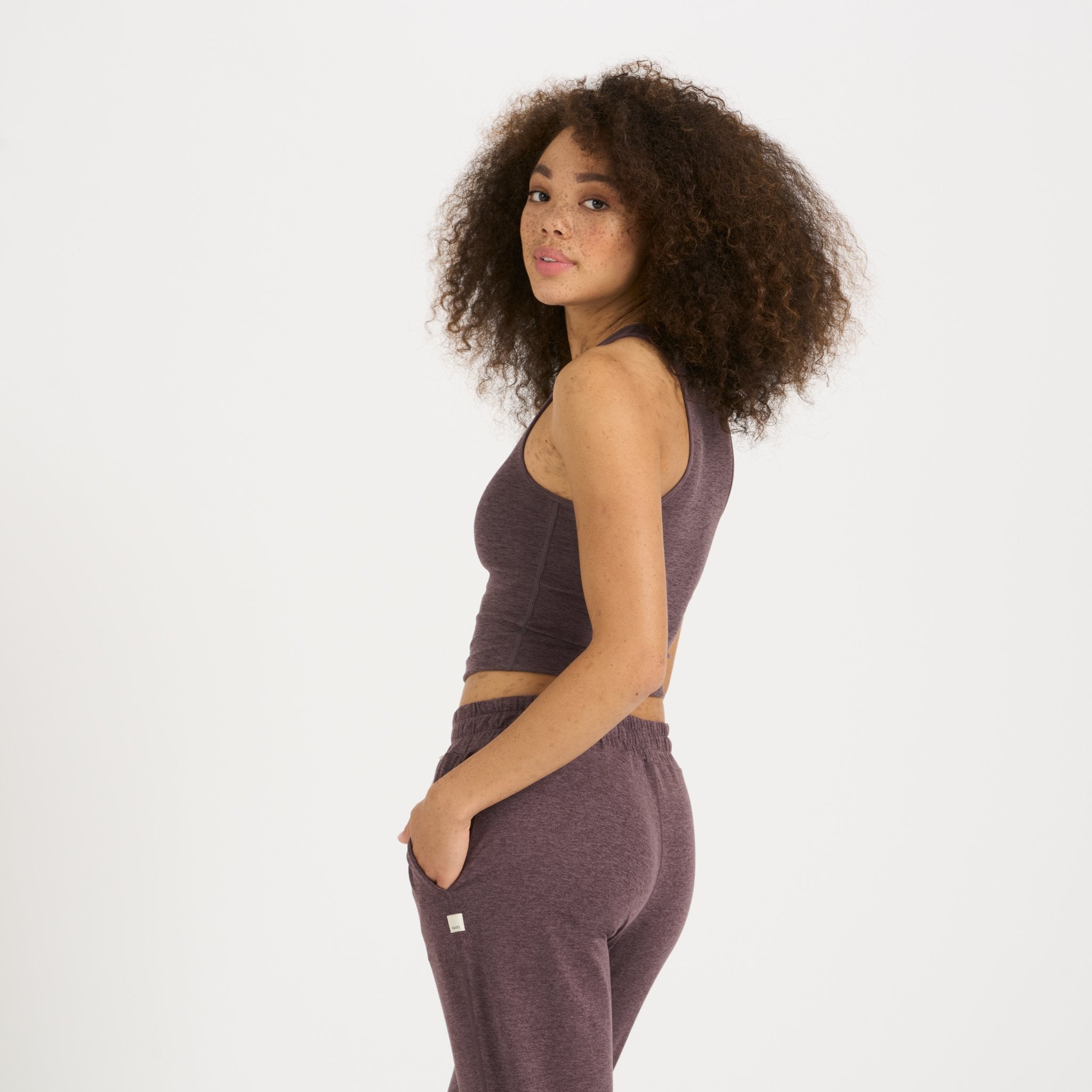 Elevation Plyo Tank | Smoked Plum Heather