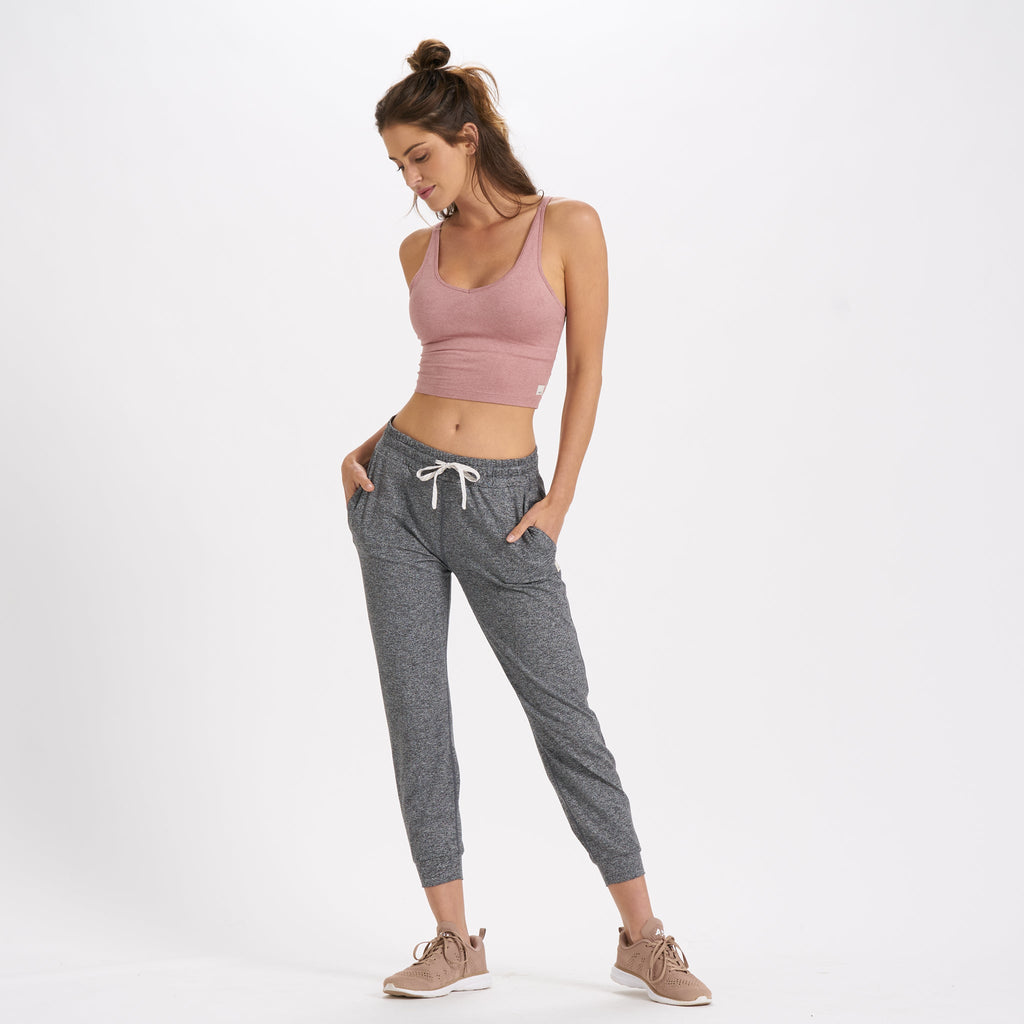 Halo Performance Crop | Burnt Clay Heather