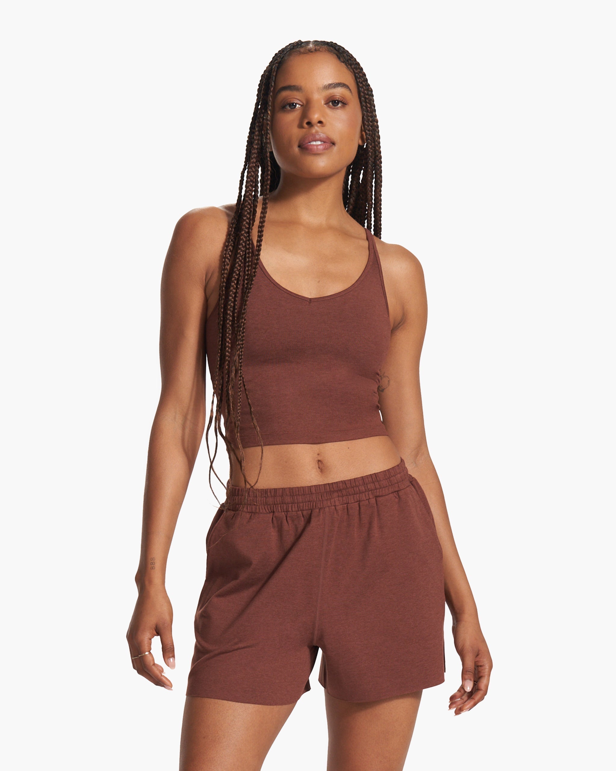 Halo Performance Crop | Cedar Heather