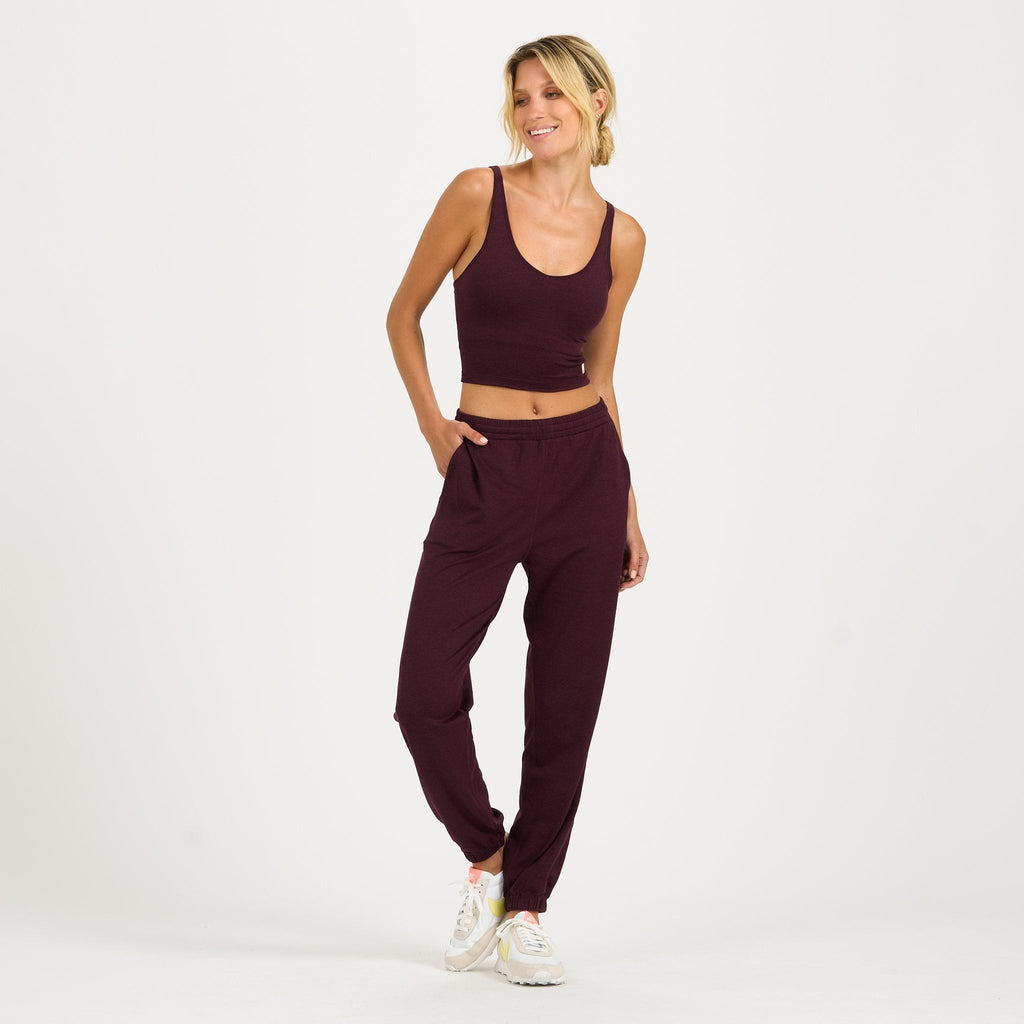 Halo Performance Crop | Cerise Heather