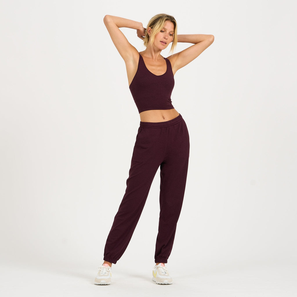 Halo Performance Crop | Cerise Heather