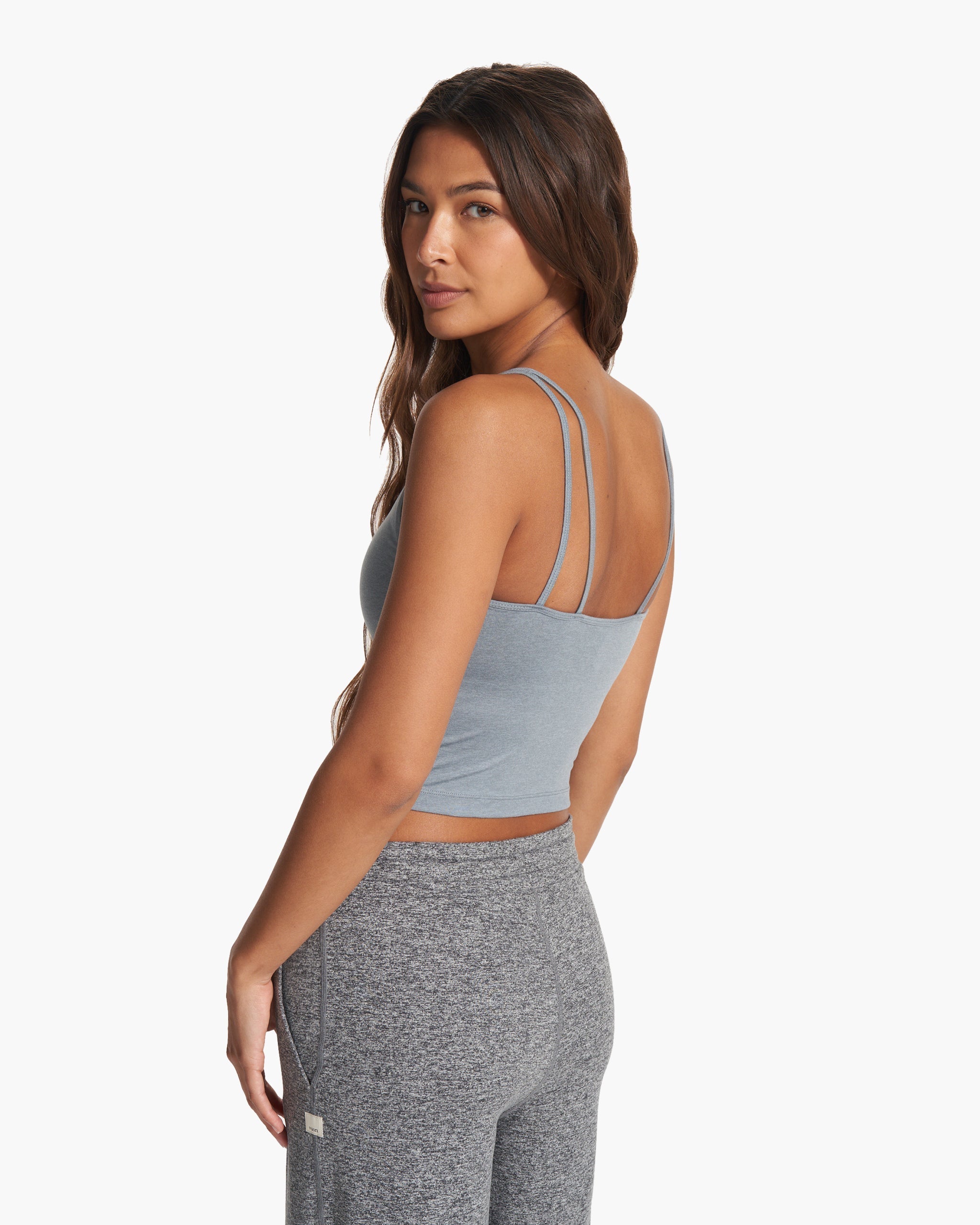 Halo Performance Crop | Flint Heather