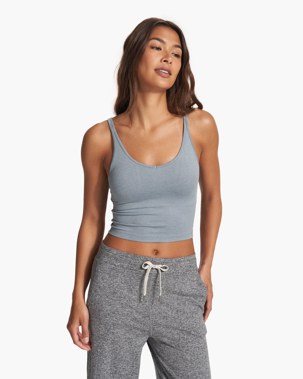 Halo Performance Crop | Flint Heather