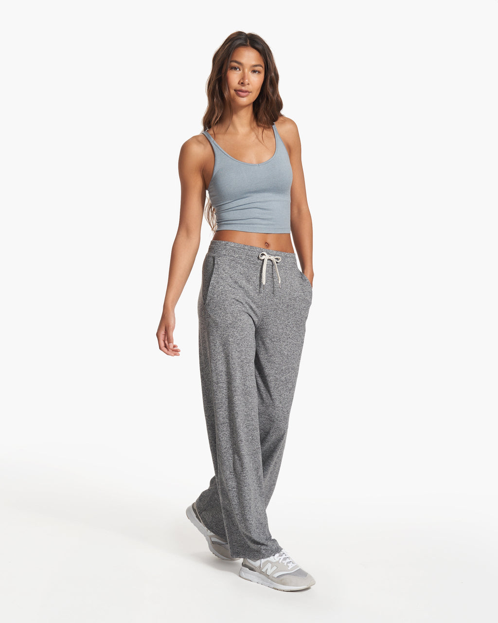 Halo Performance Crop | Flint Heather