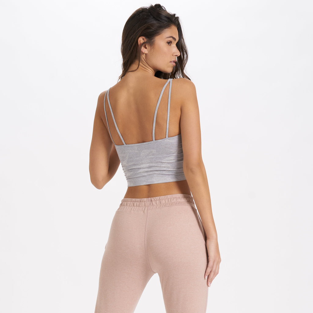 Halo Performance Crop | Pale Heather Camo