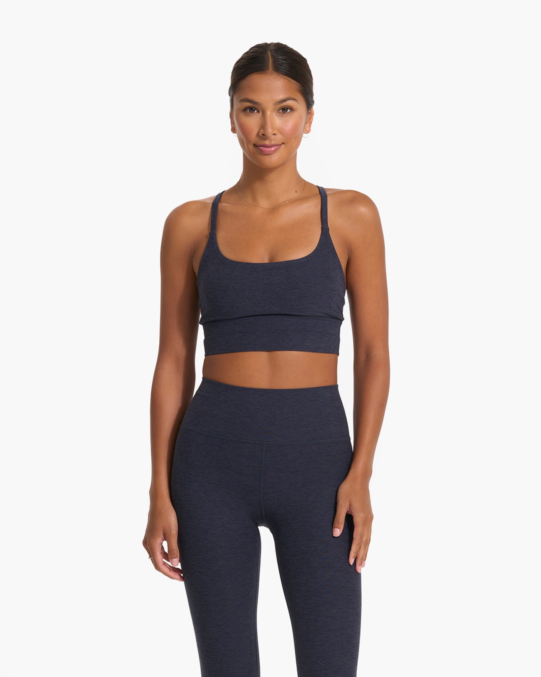 Long Line Elevation Bra | Midnight Heather