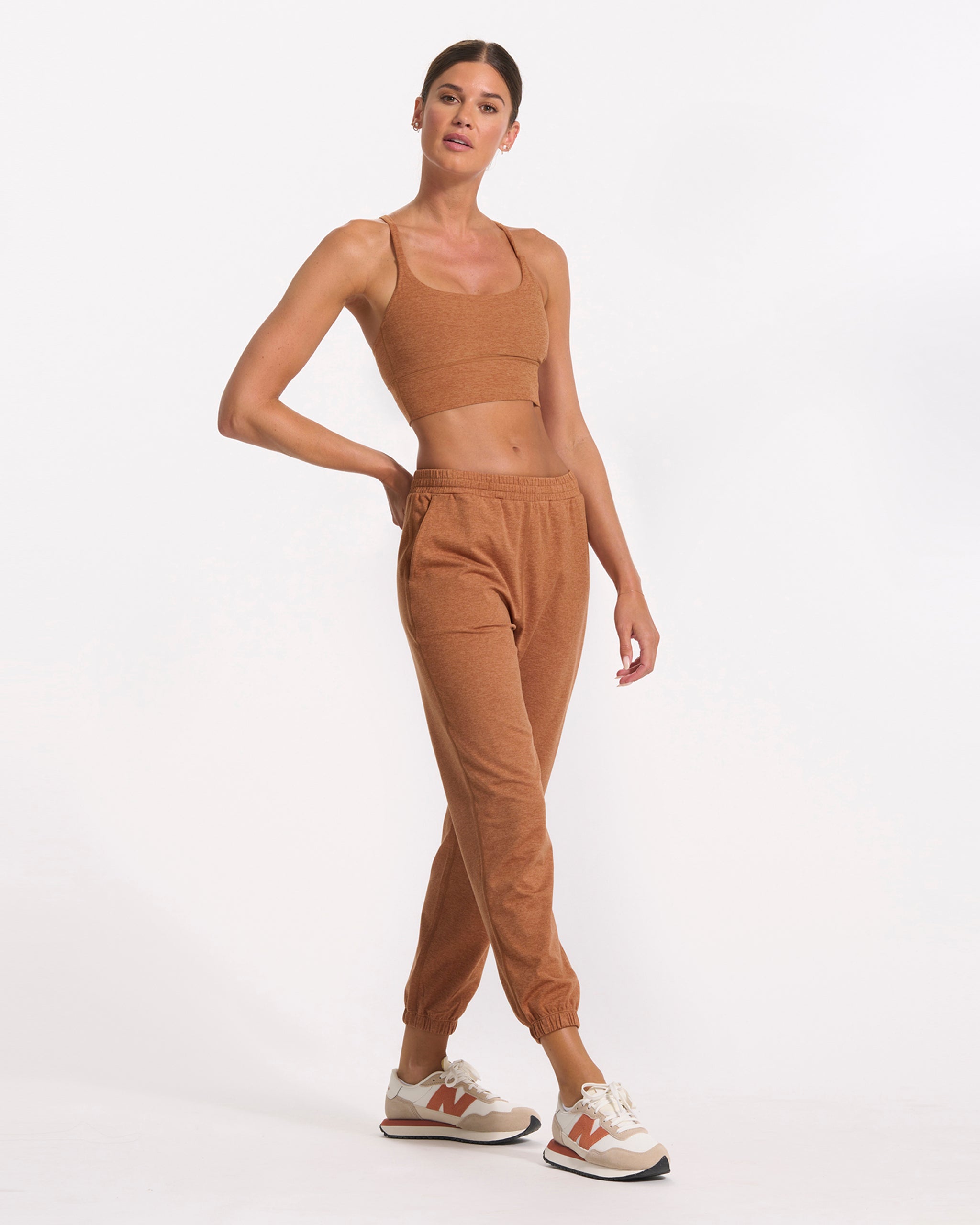 Long Line Elevation Bra | Palo Santo Heather