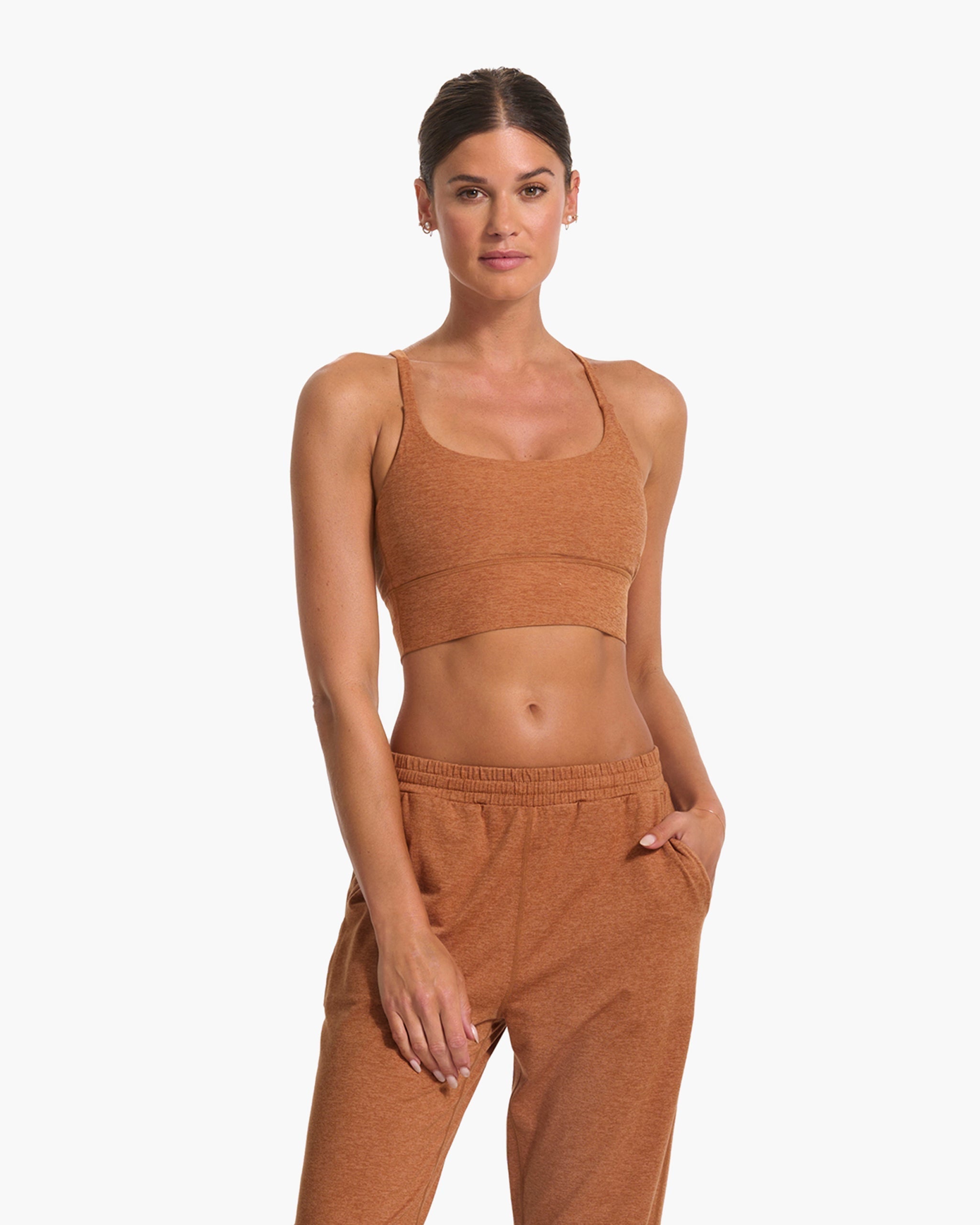 Long Line Elevation Bra | Palo Santo Heather