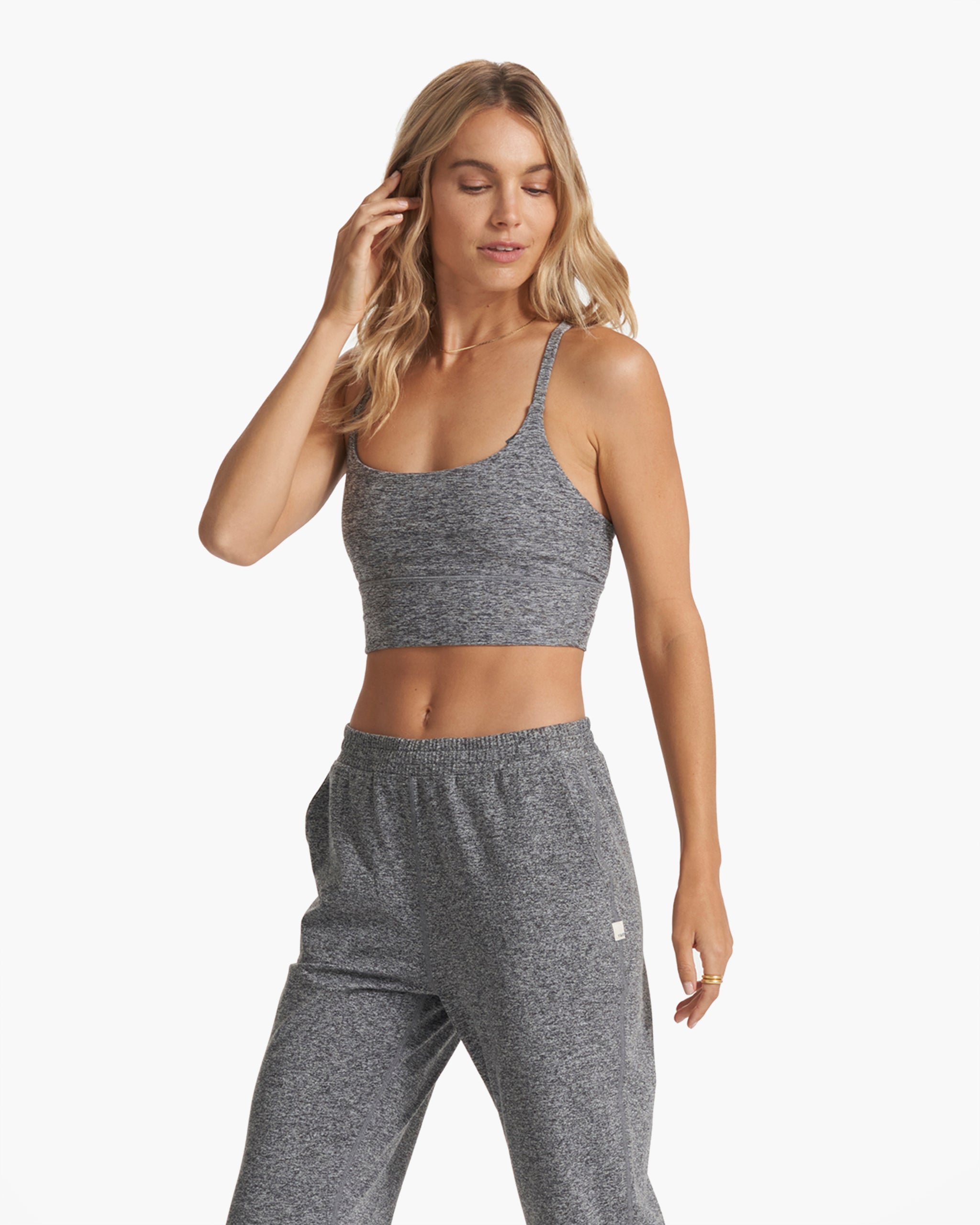 Long Line Elevation Bra | Heather Grey