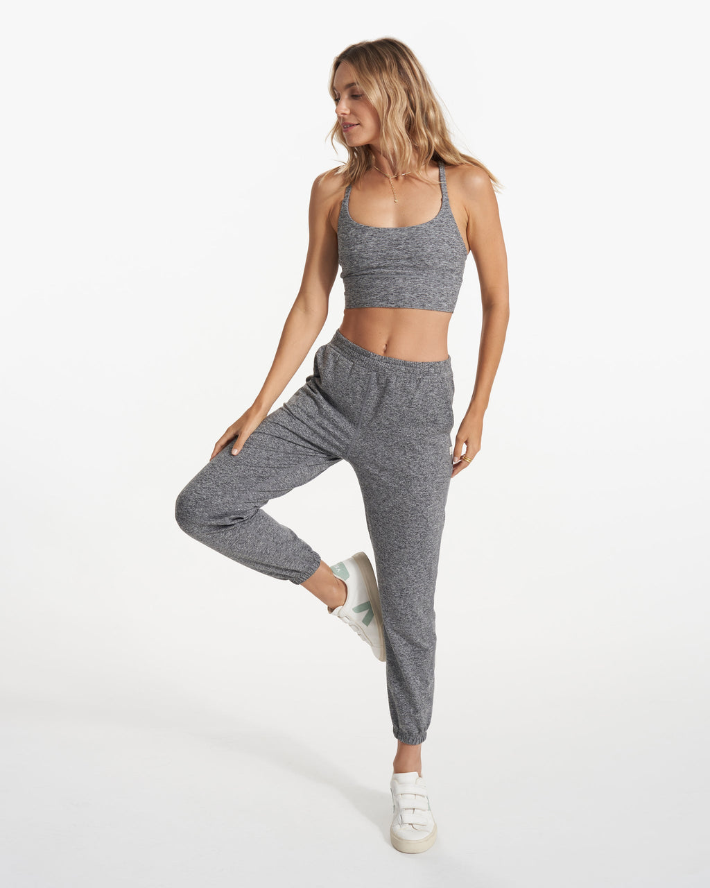 Long Line Elevation Bra | Heather Grey