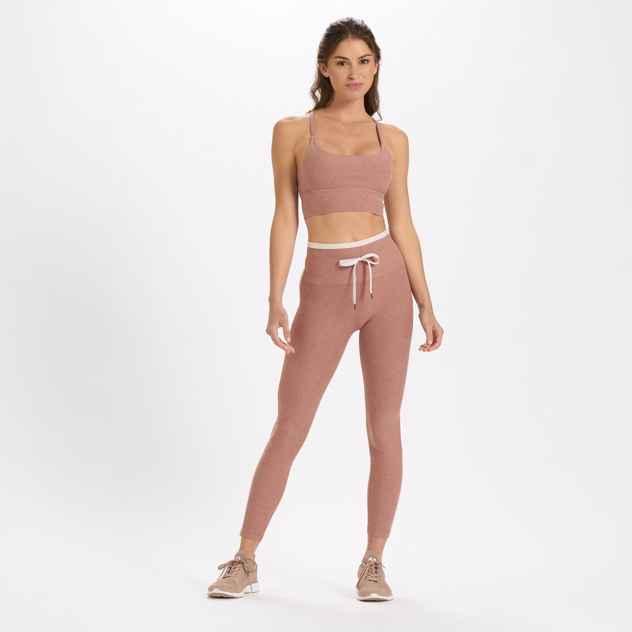 Long Line Elevation Bra | Light Terracotta Heather