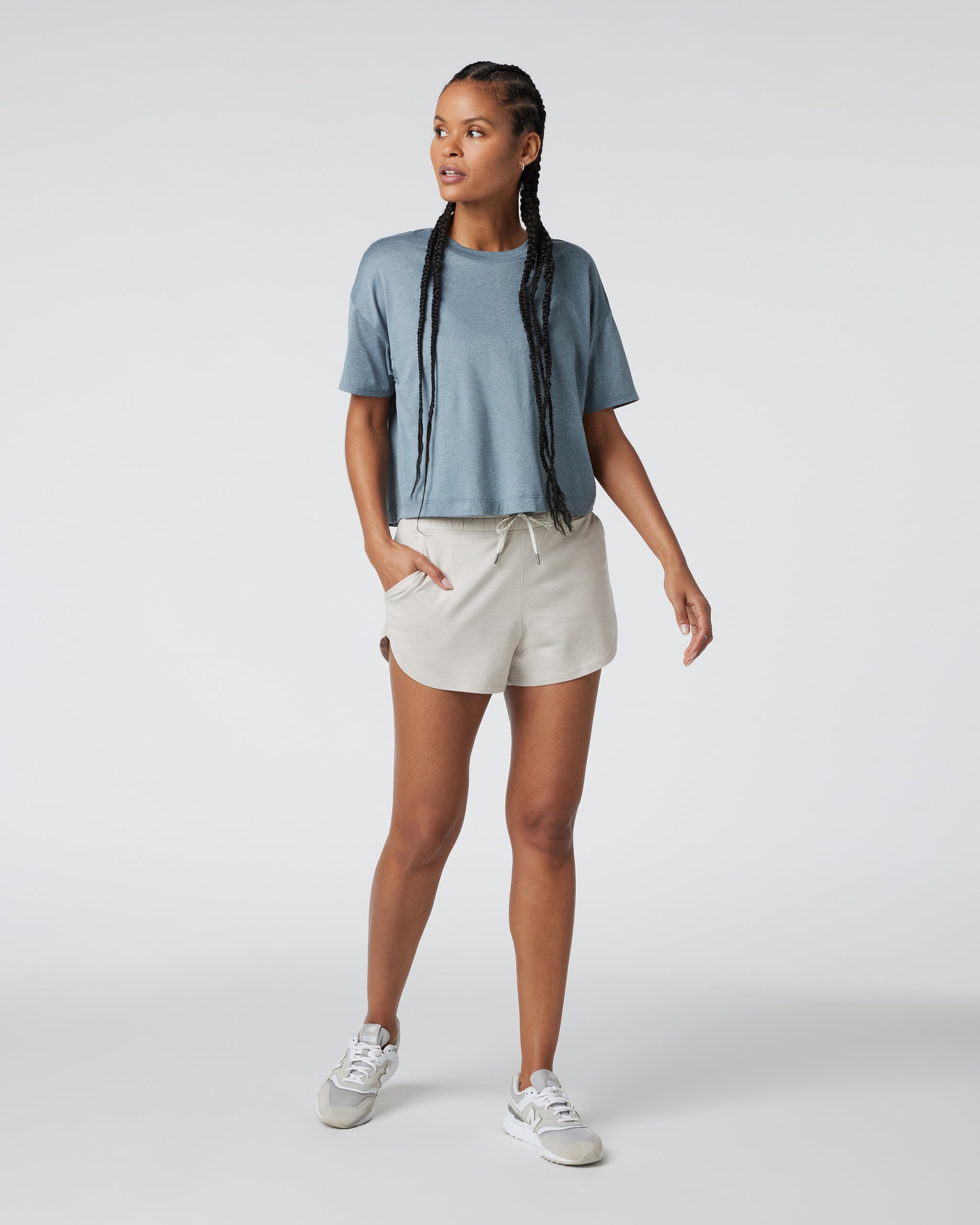 Energy Tee | Smoke Blue Heather