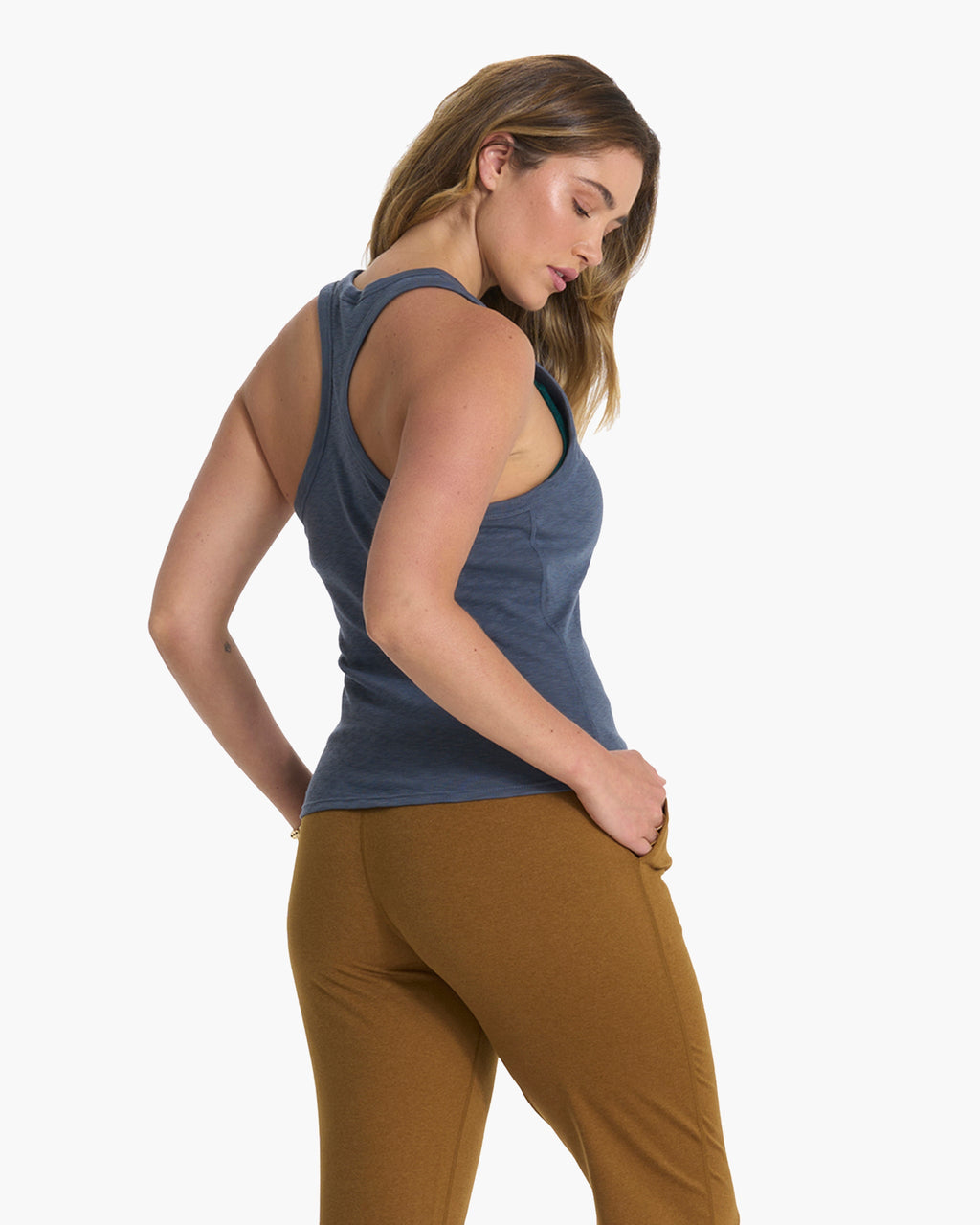 Sunrise High Neck Tank | Azure