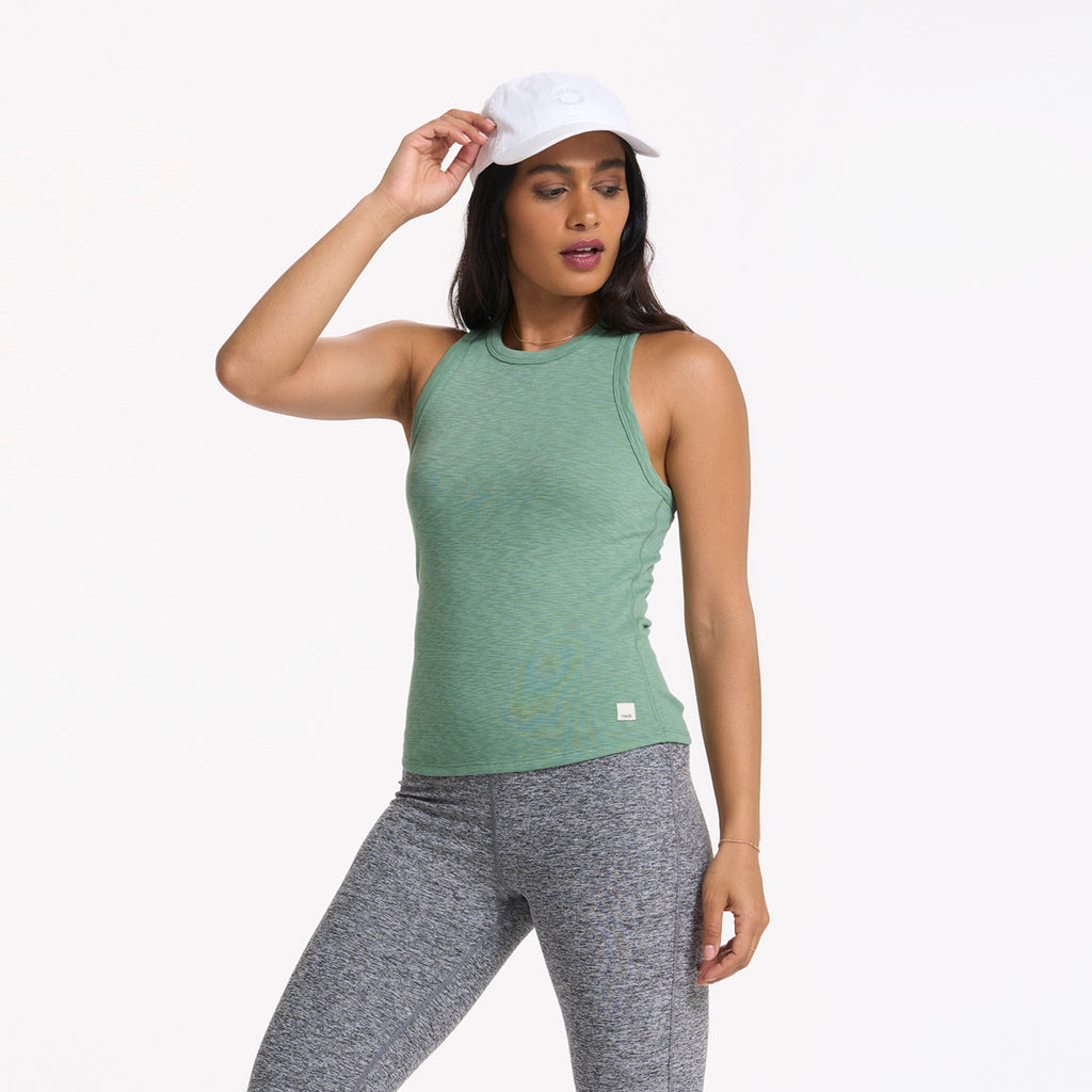 Sunrise High Neck Tank | Celadon