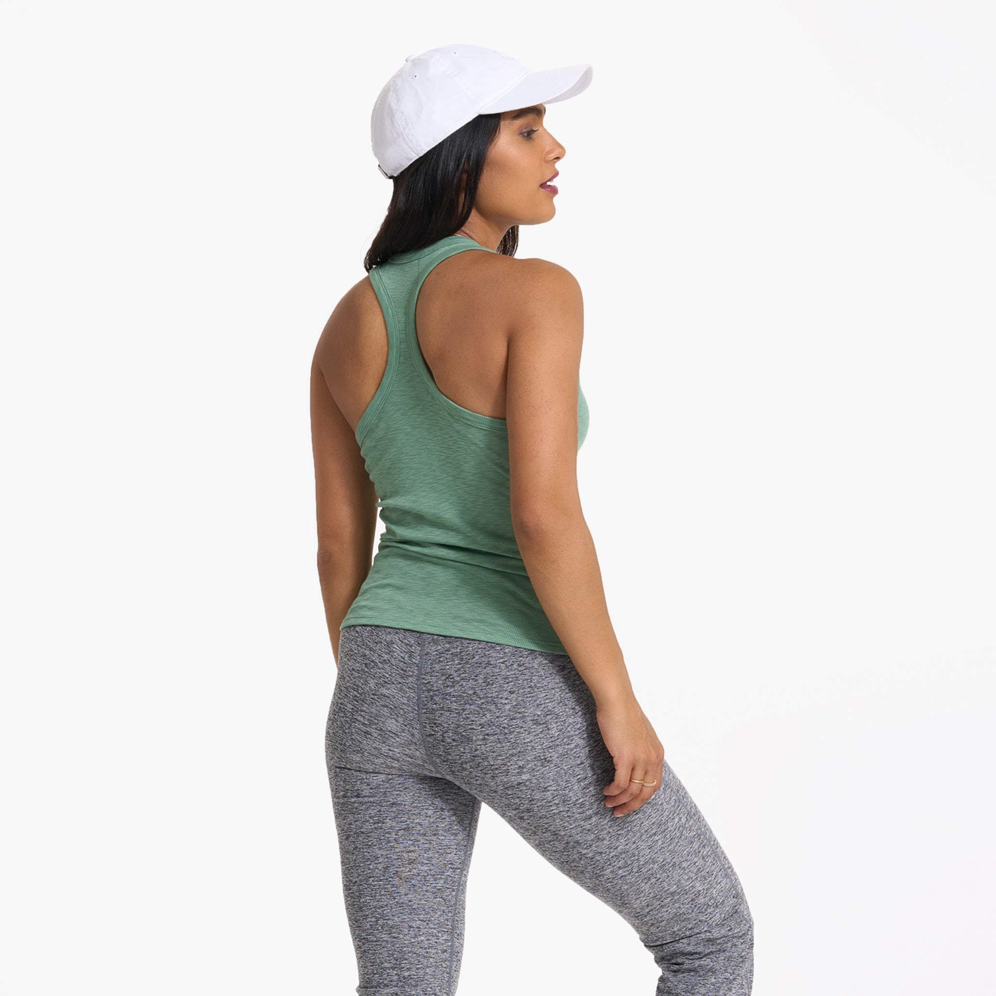 Sunrise High Neck Tank | Celadon