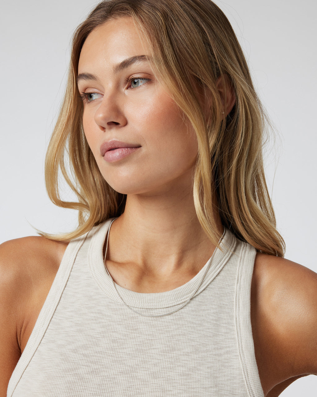 Sunrise High Neck Tank | Dune