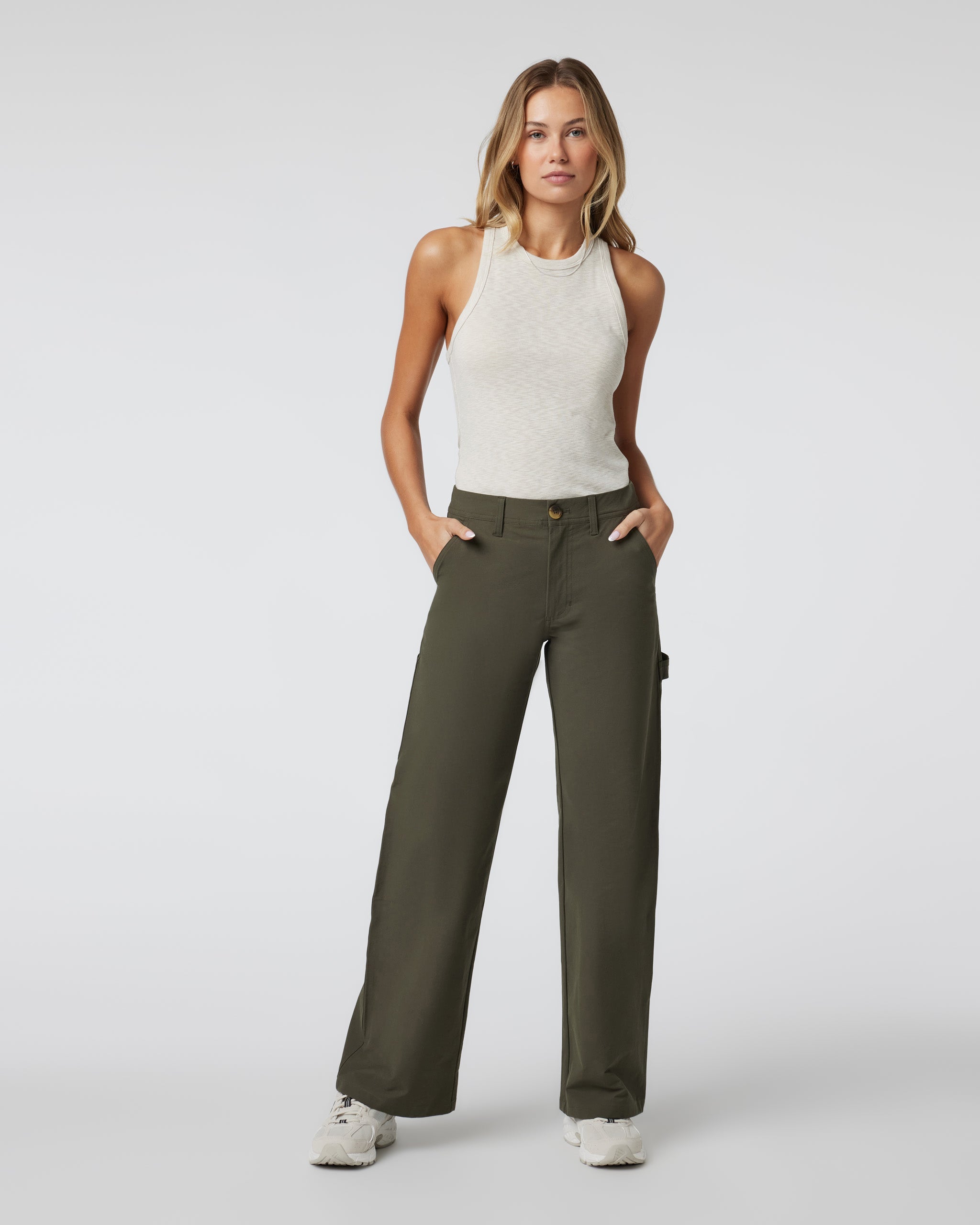 Sunrise High Neck Tank | Dune