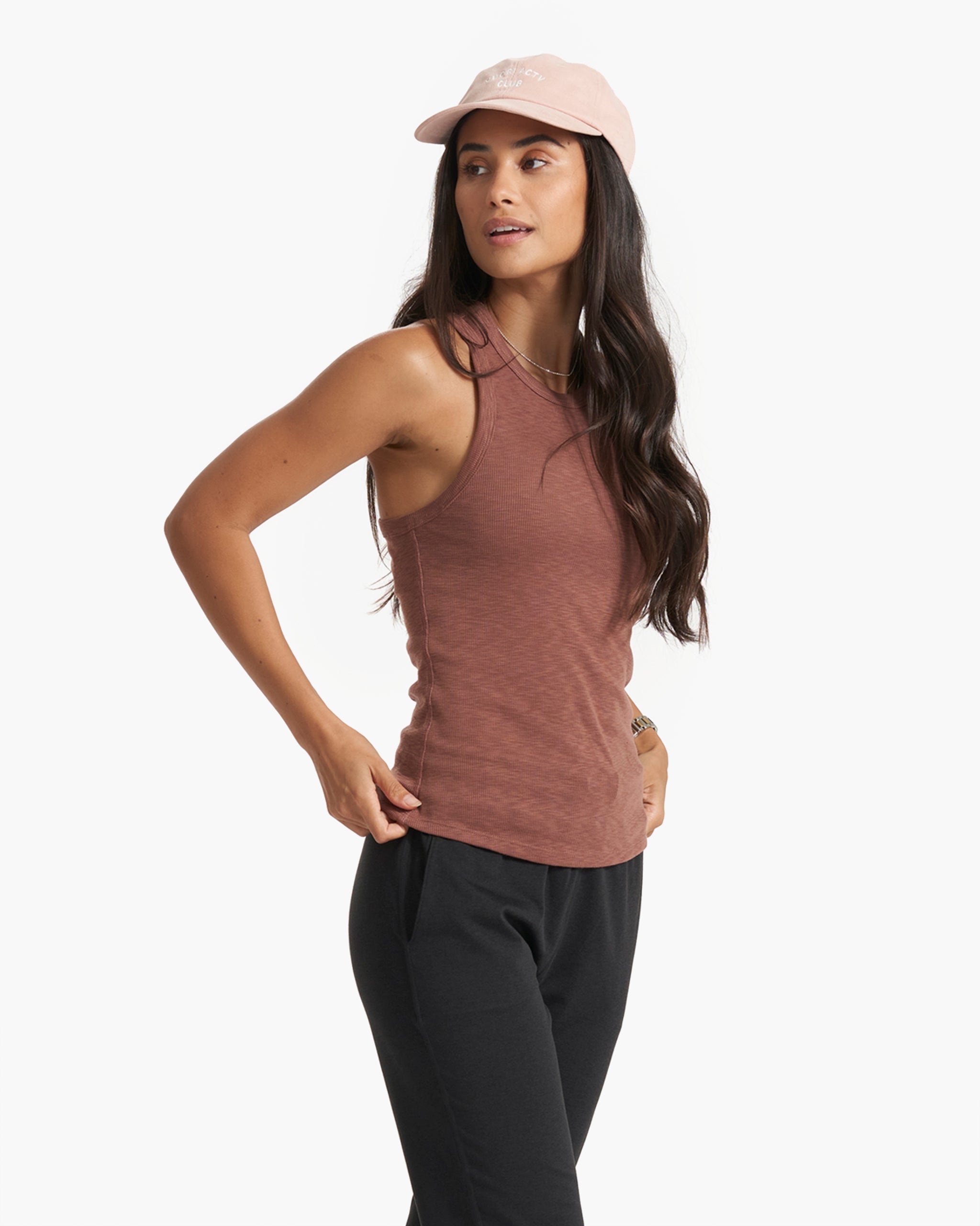 Sunrise High Neck Tank | Hazelnut